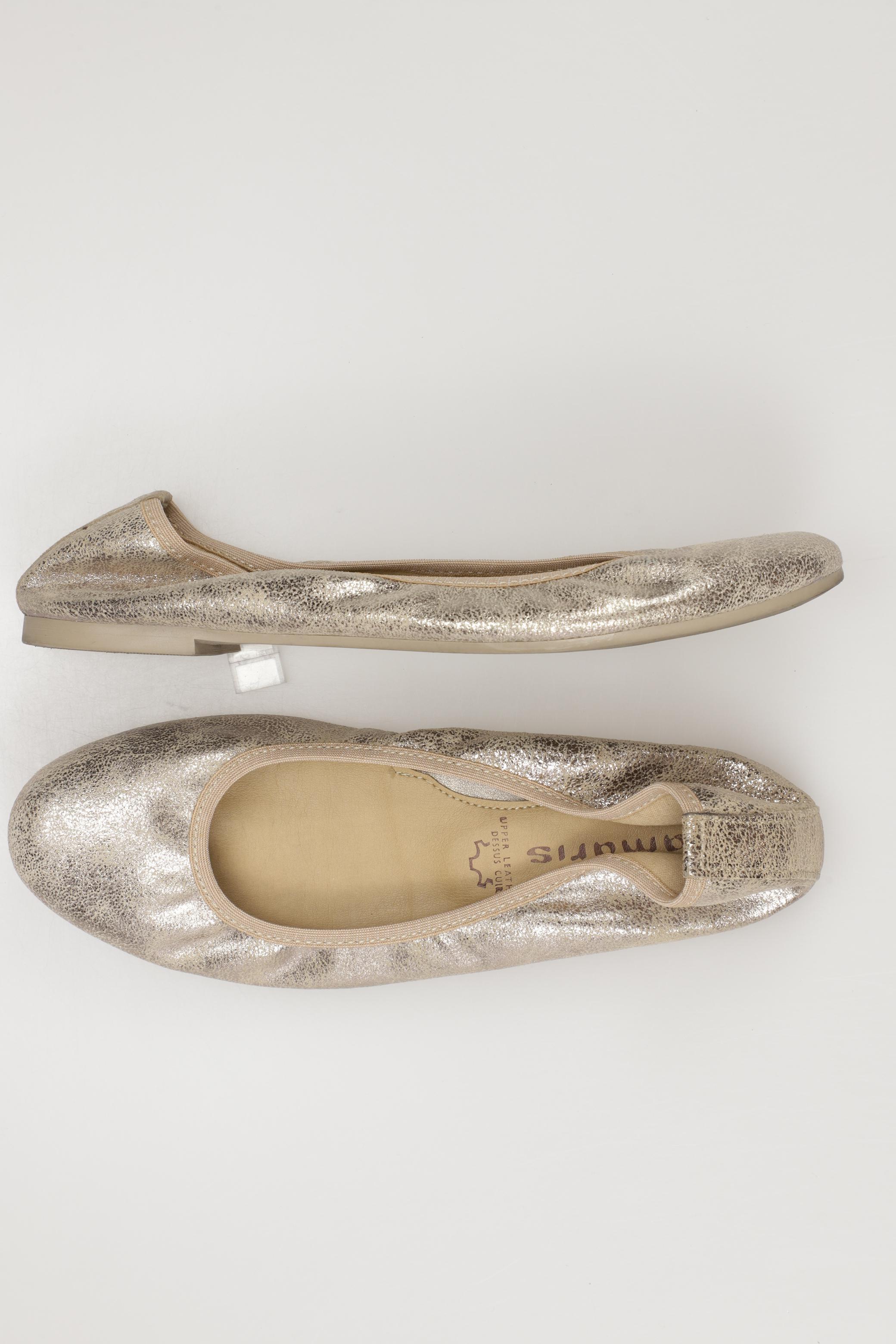 

Tamaris Damen Ballerinas, gold, Gr. 37