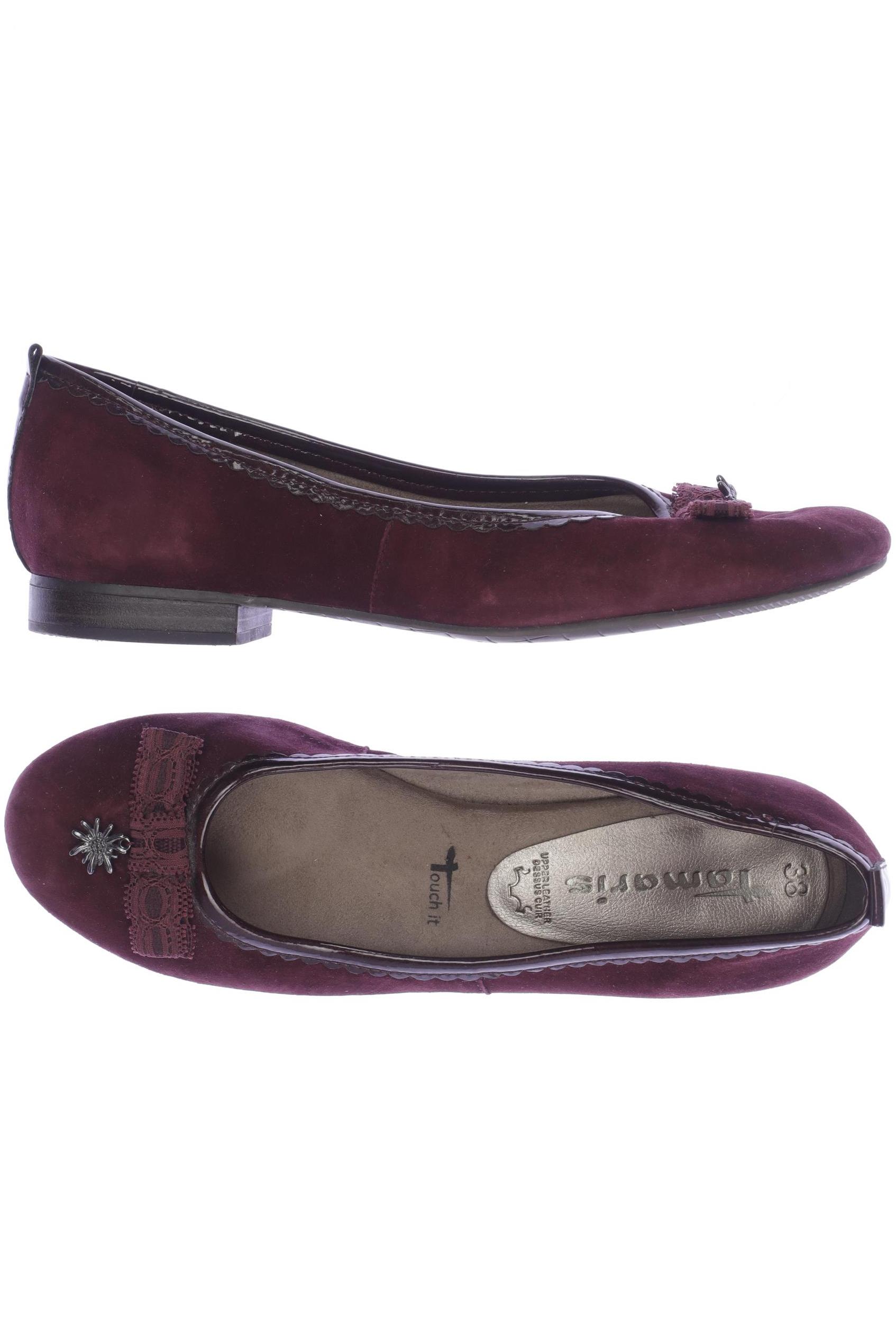

Tamaris Damen Ballerinas, bordeaux, Gr. 38