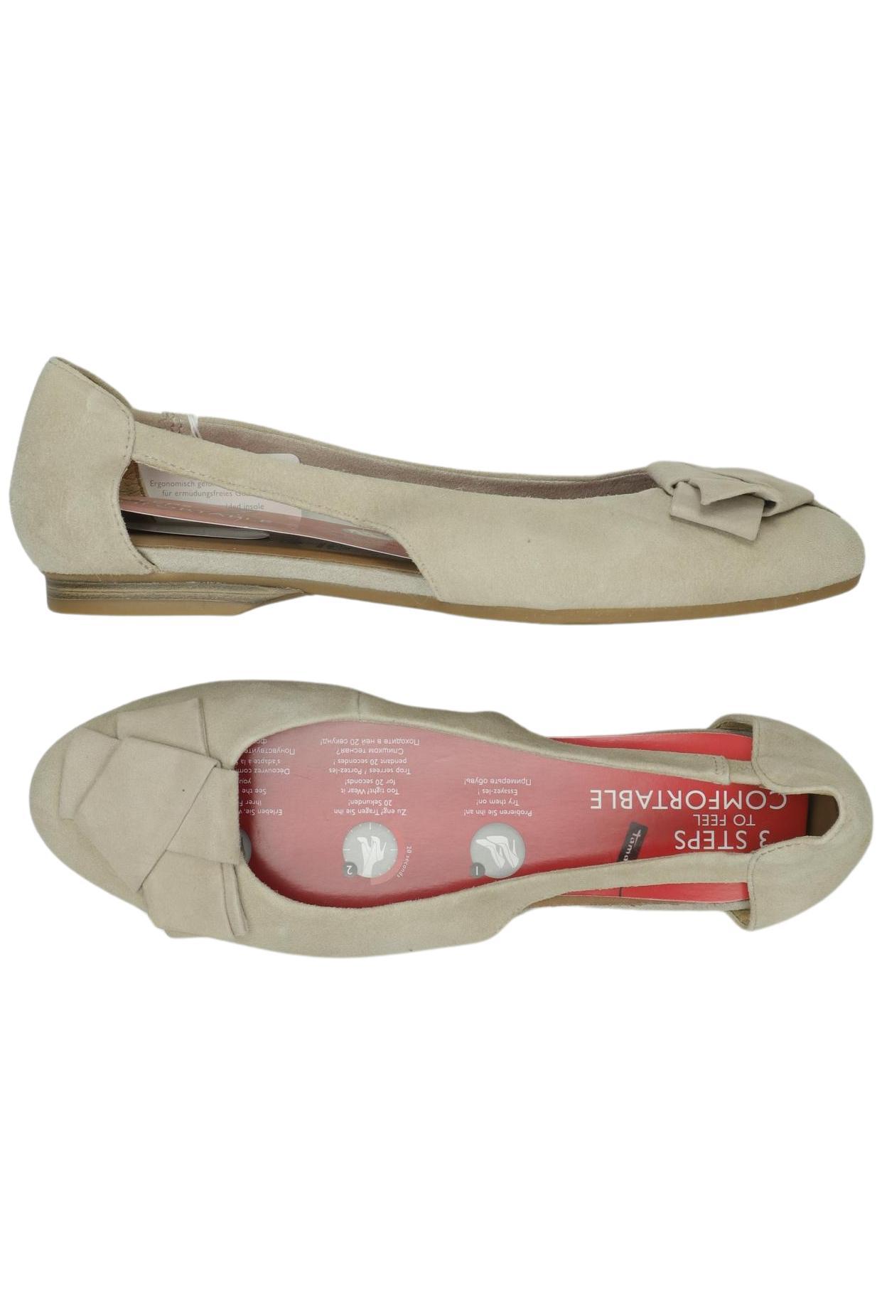 

Tamaris Damen Ballerinas, beige, Gr. 39