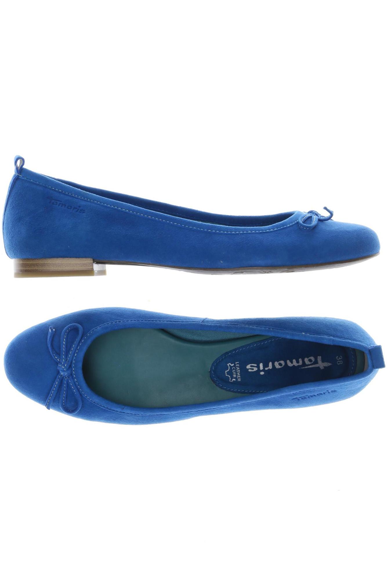 

Tamaris Damen Ballerinas, blau, Gr. 38