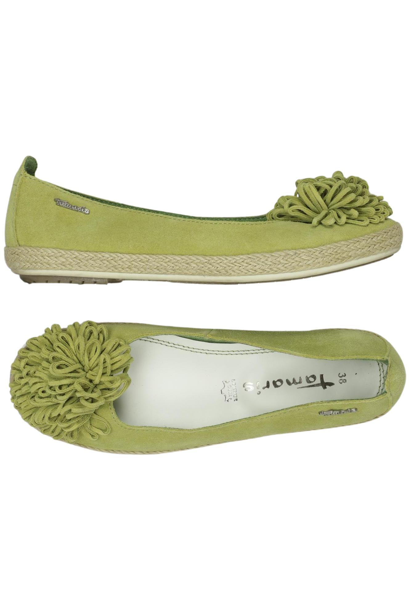 

Tamaris Damen Ballerinas, grün, Gr. 38