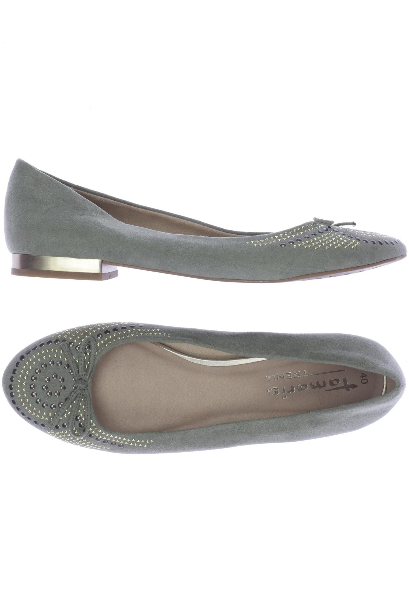 

Tamaris Damen Ballerinas, grün, Gr. 40