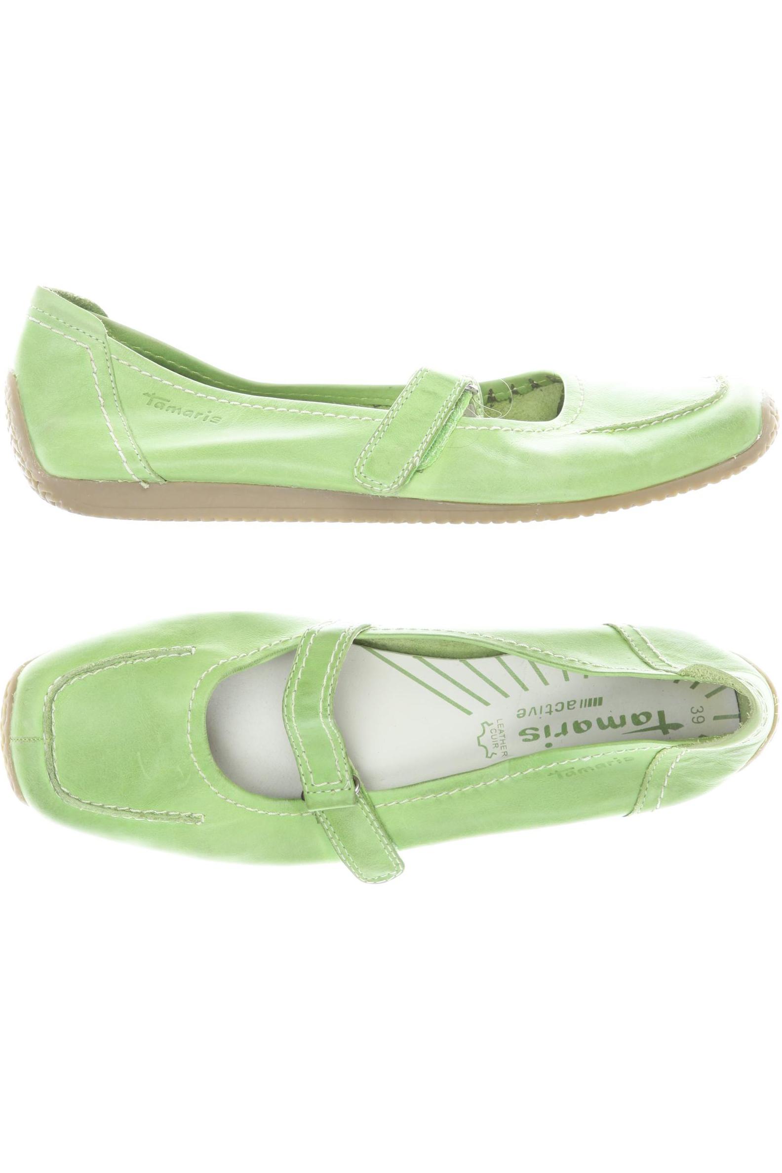 

Tamaris Damen Ballerinas, grün, Gr. 39
