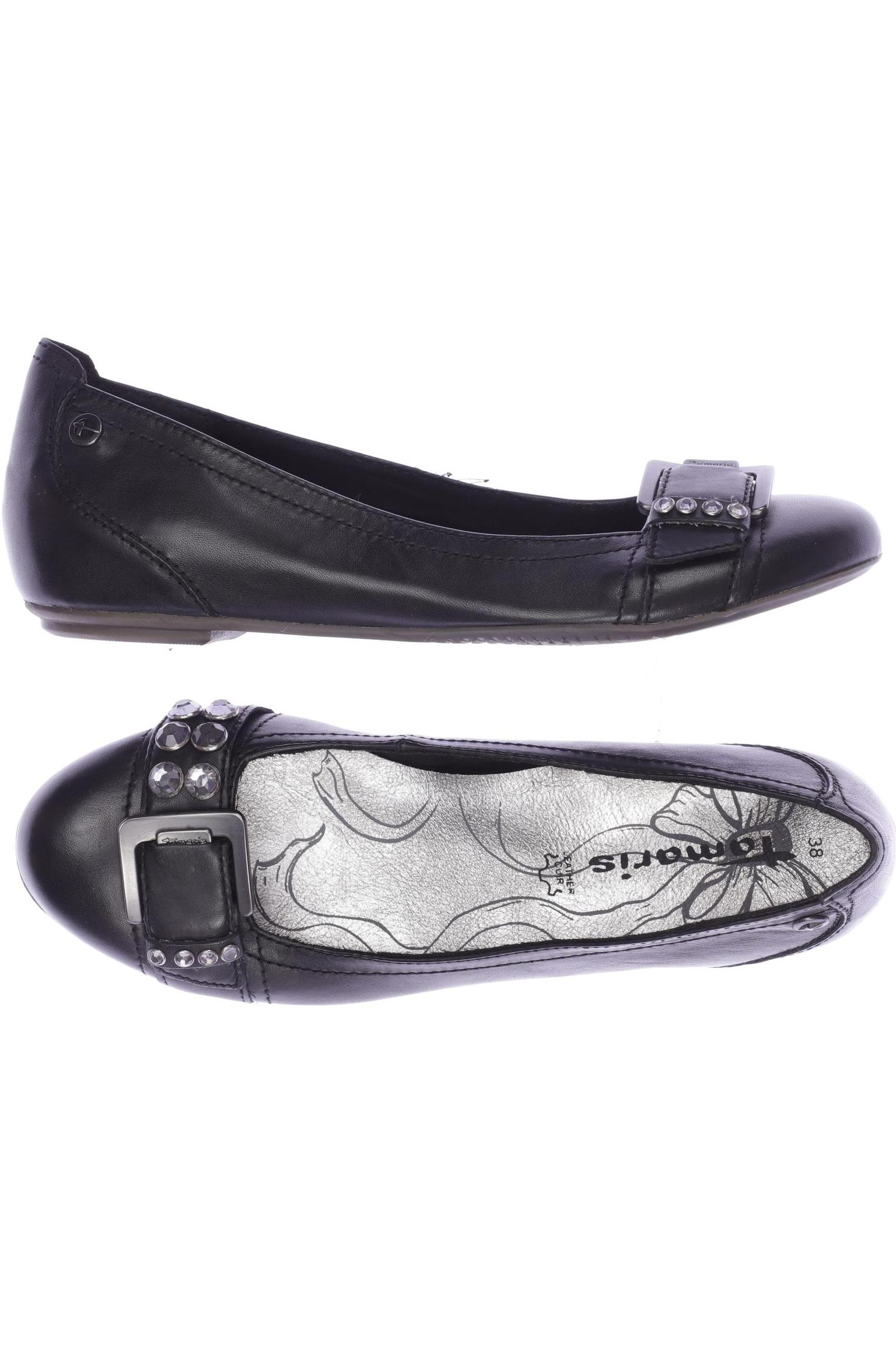 

Tamaris Damen Ballerinas, schwarz, Gr. 38