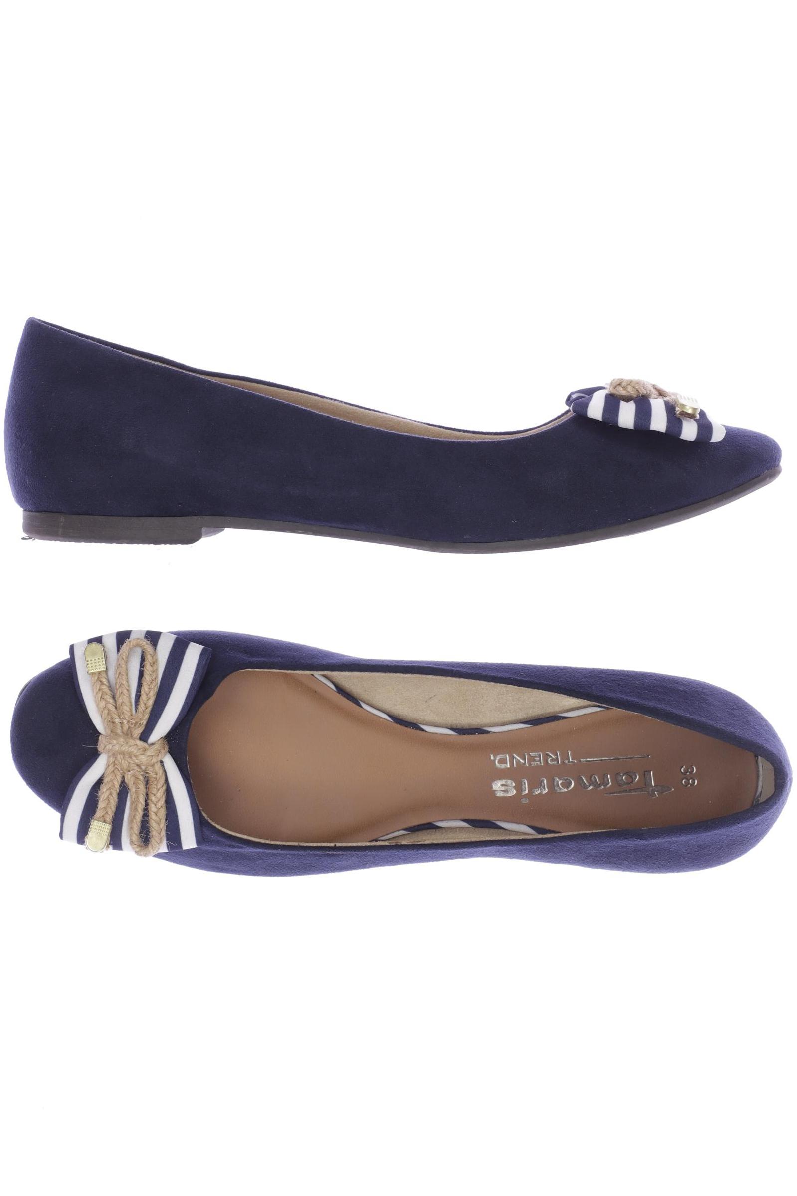 

Tamaris Damen Ballerinas, marineblau, Gr. 38