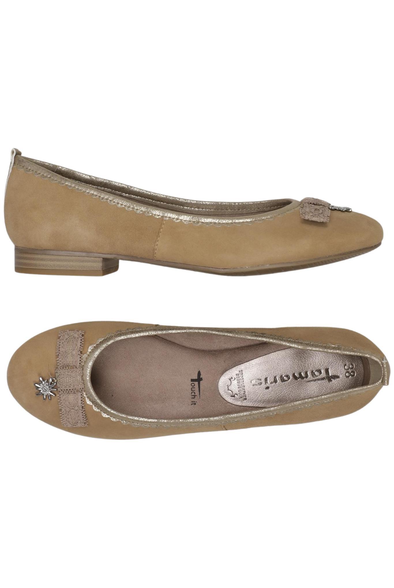 

Tamaris Damen Ballerinas, beige, Gr. 38