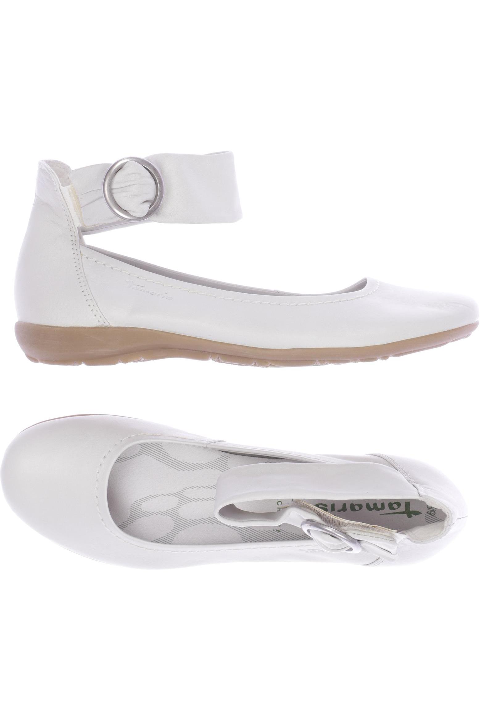 

Tamaris Damen Ballerinas, weiß, Gr. 39