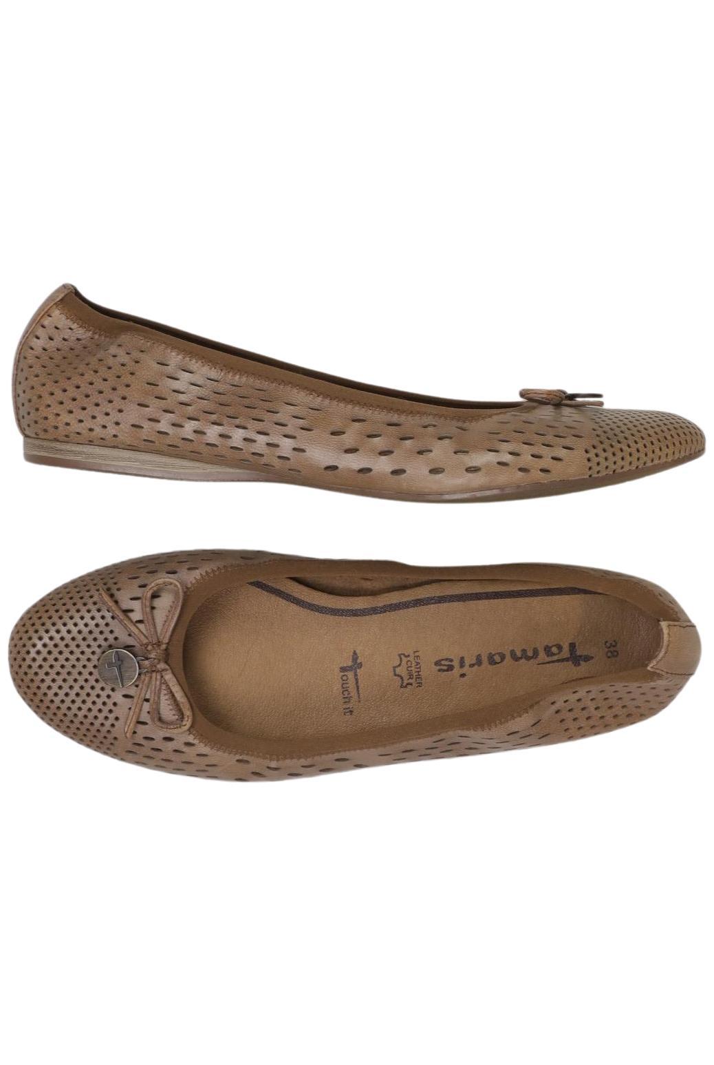 

Tamaris Damen Ballerinas, braun, Gr. 38