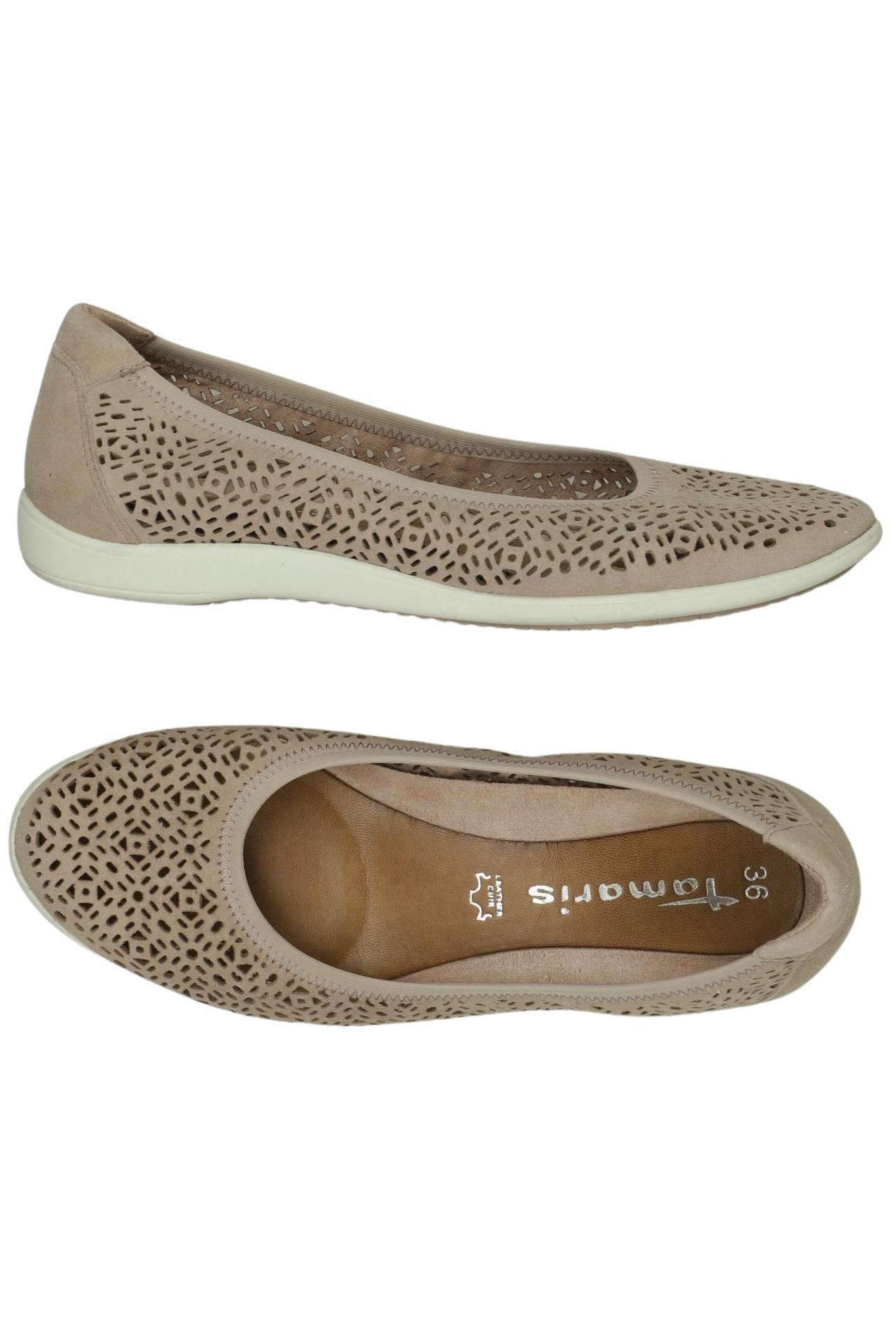 

Tamaris Damen Ballerinas, beige, Gr. 36