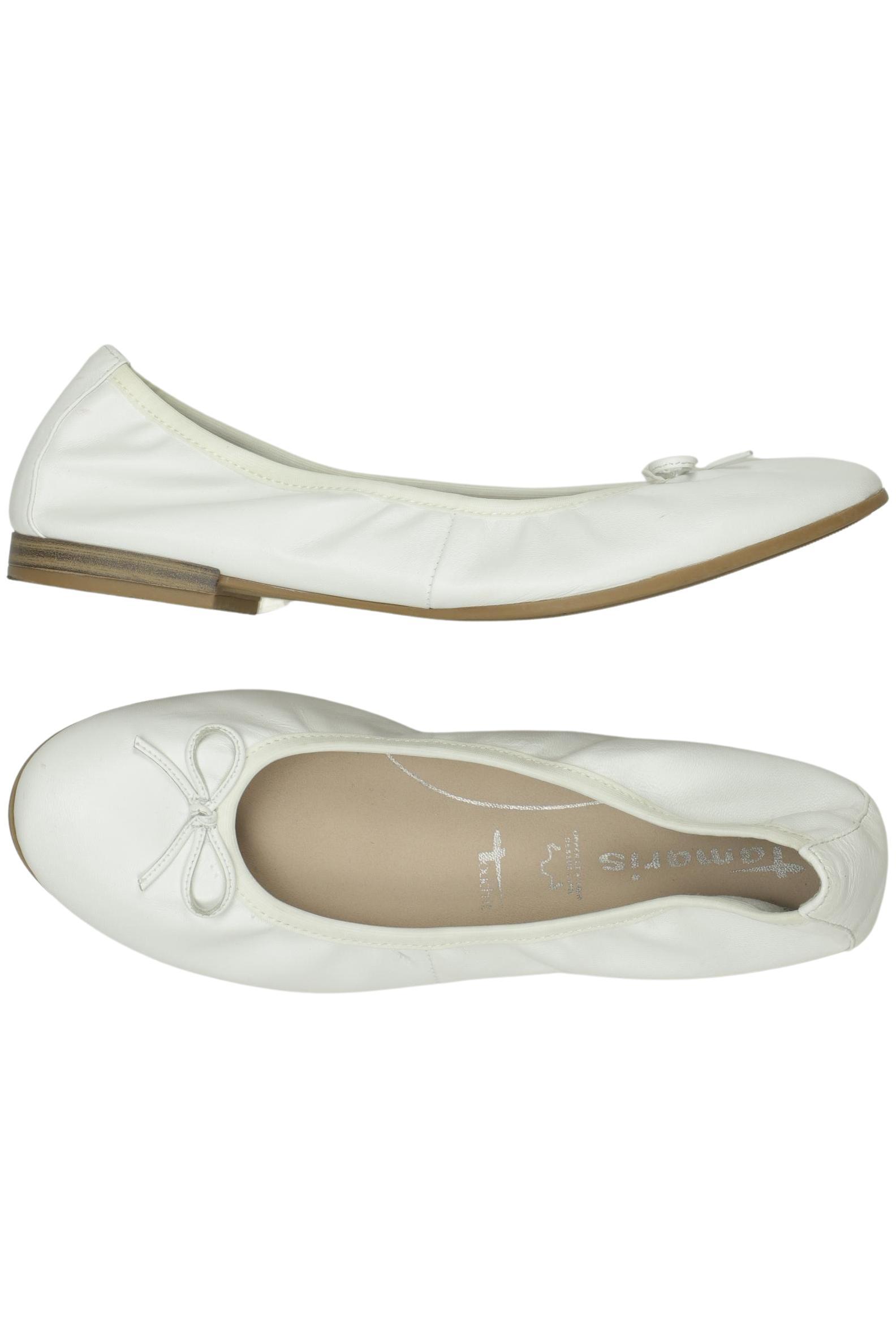 

Tamaris Damen Ballerinas, weiß, Gr. 39