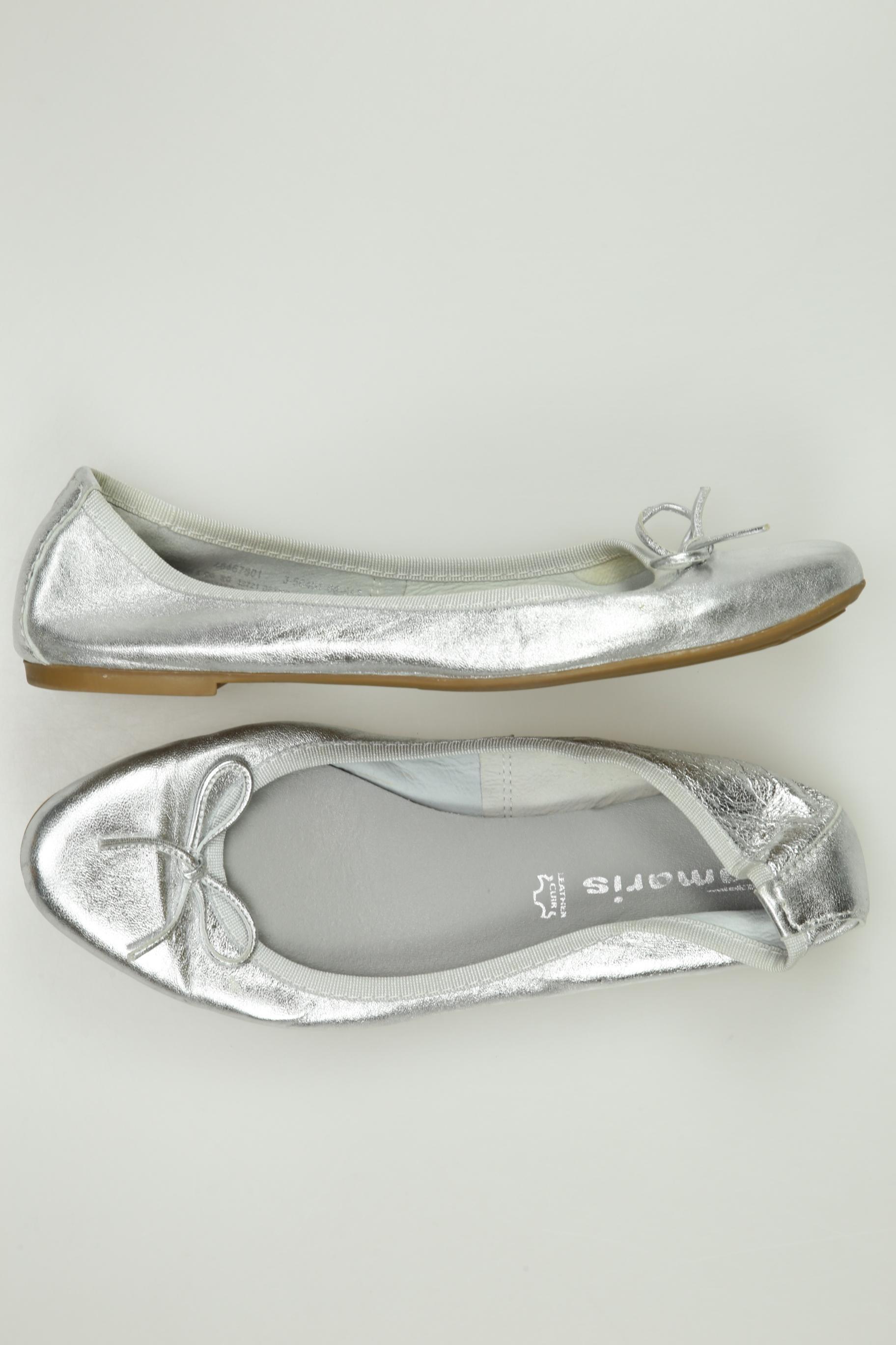 

Tamaris Damen Ballerinas, silber, Gr. 38