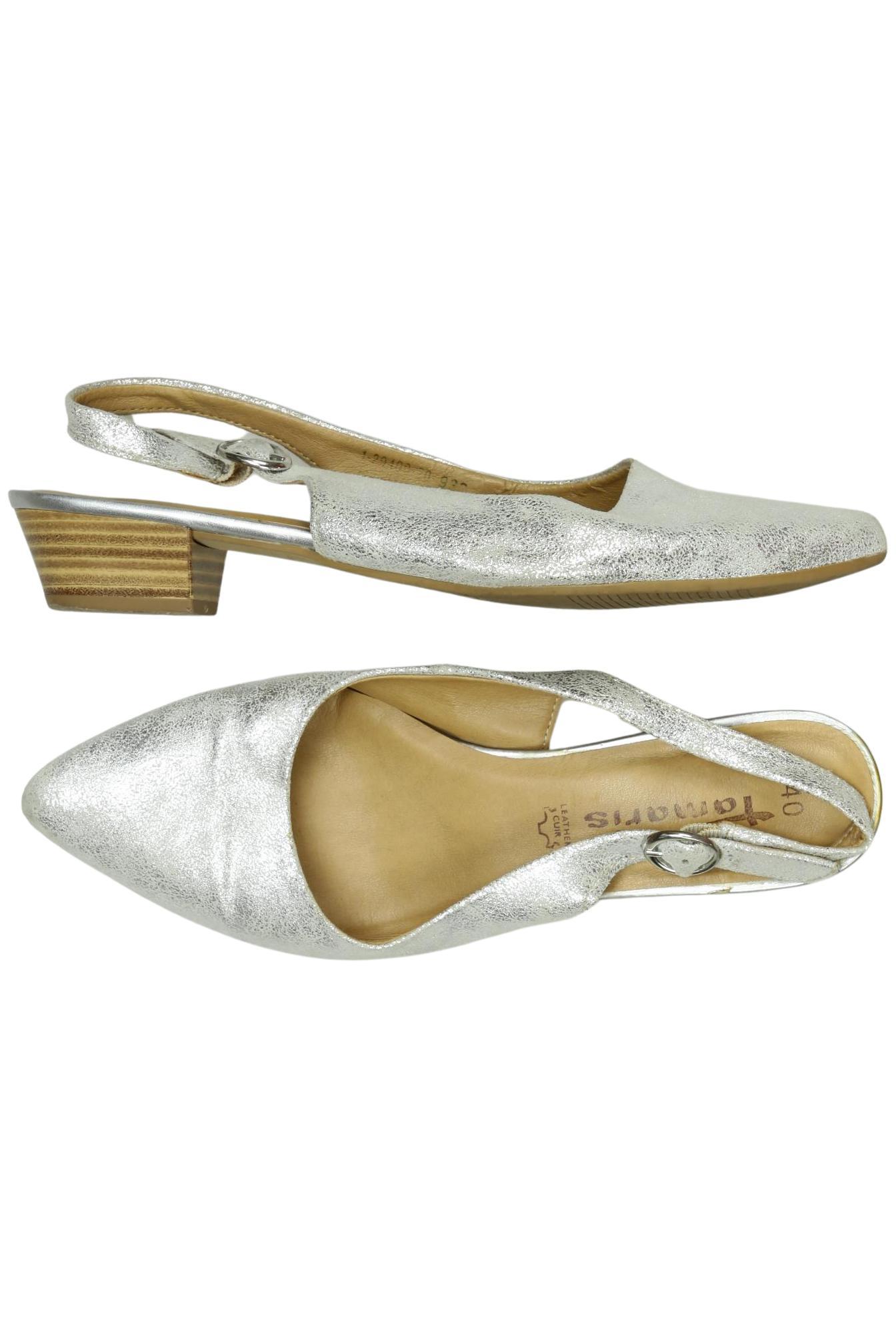 

Tamaris Damen Ballerinas, silber, Gr. 40