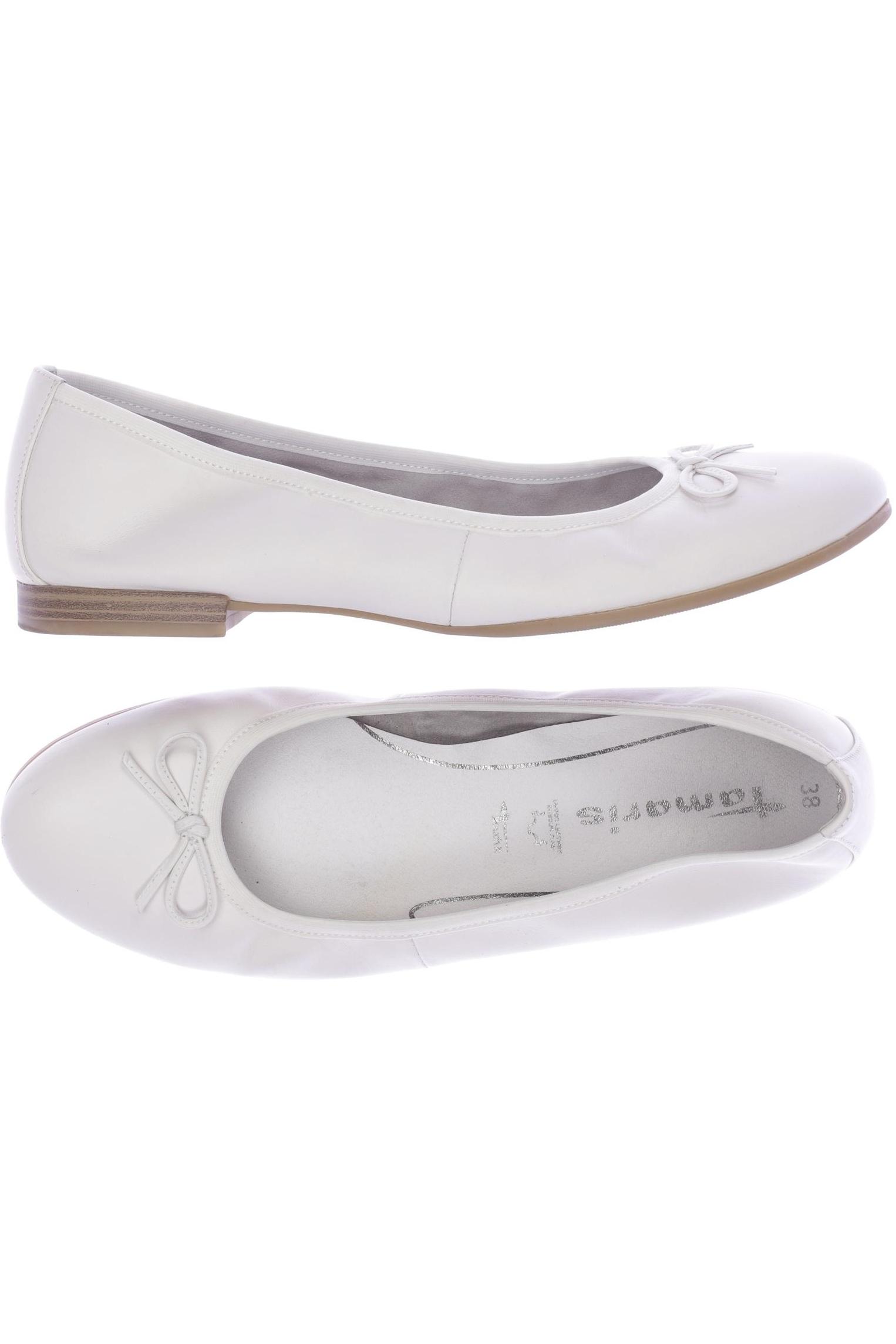 

Tamaris Damen Ballerinas, weiß, Gr. 38