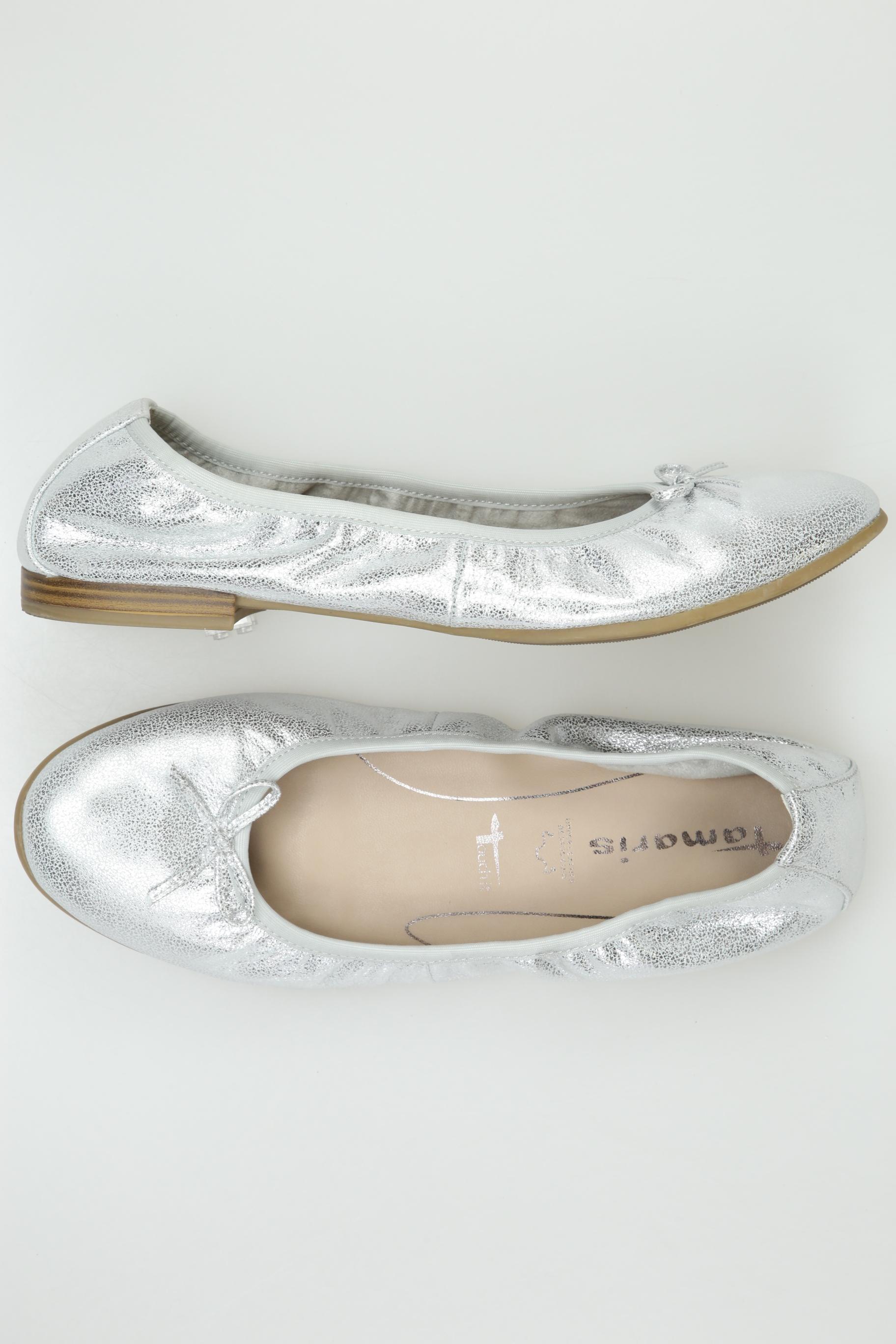 

Tamaris Damen Ballerinas, silber, Gr. 40