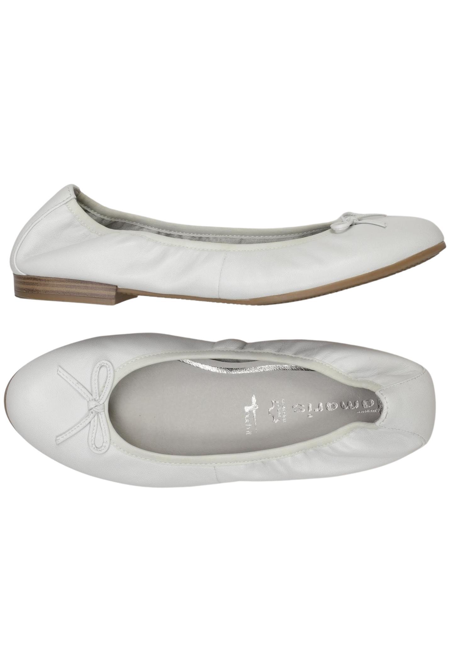 

Tamaris Damen Ballerinas, weiß, Gr. 39