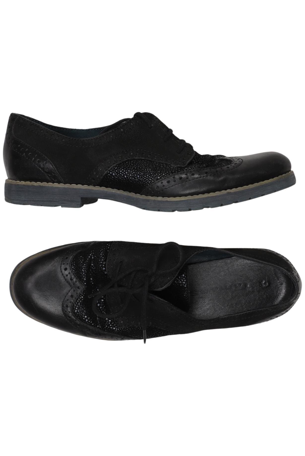 

Tamaris Damen Halbschuh, schwarz, Gr. 38