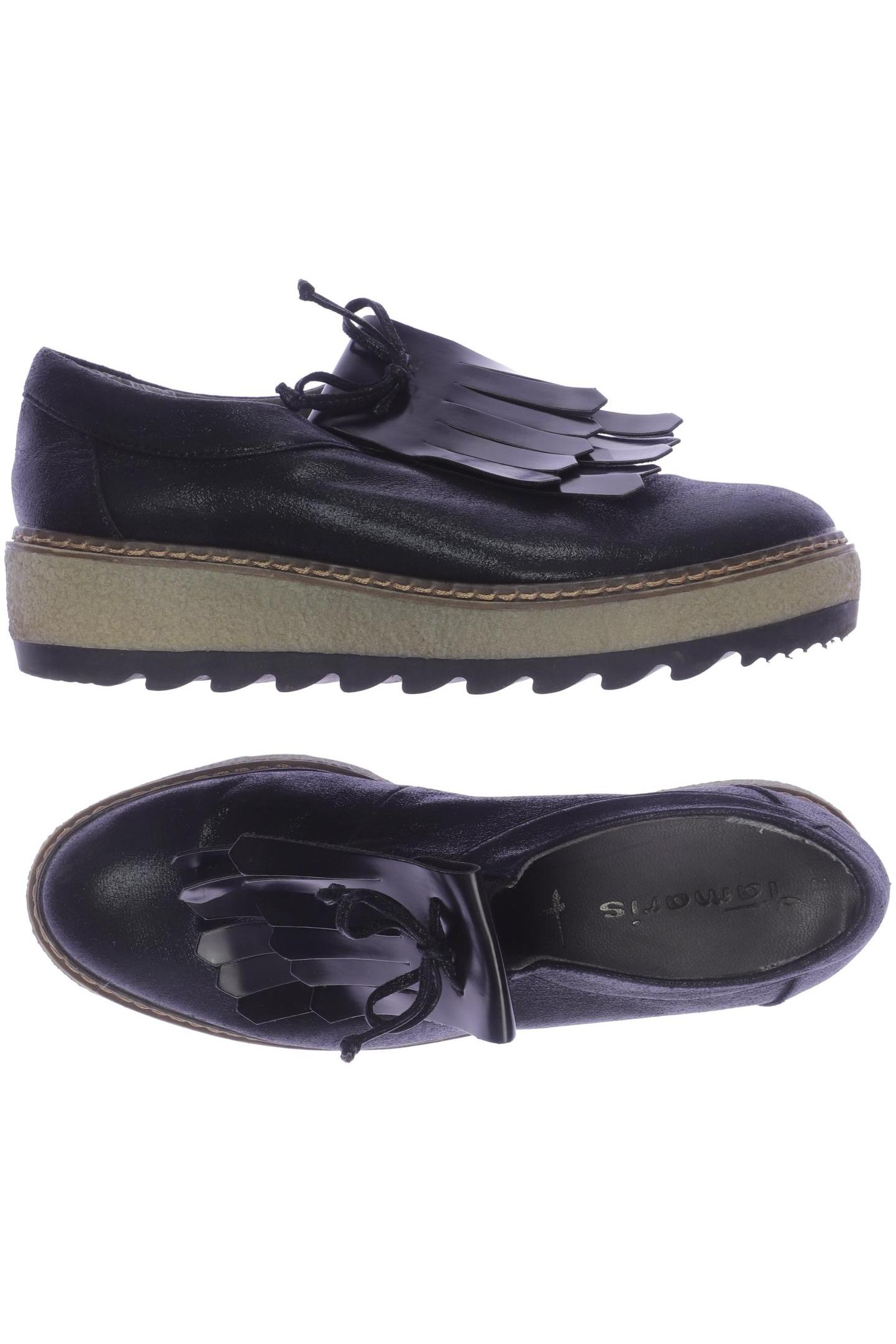 

Tamaris Damen Halbschuh, schwarz, Gr. 38