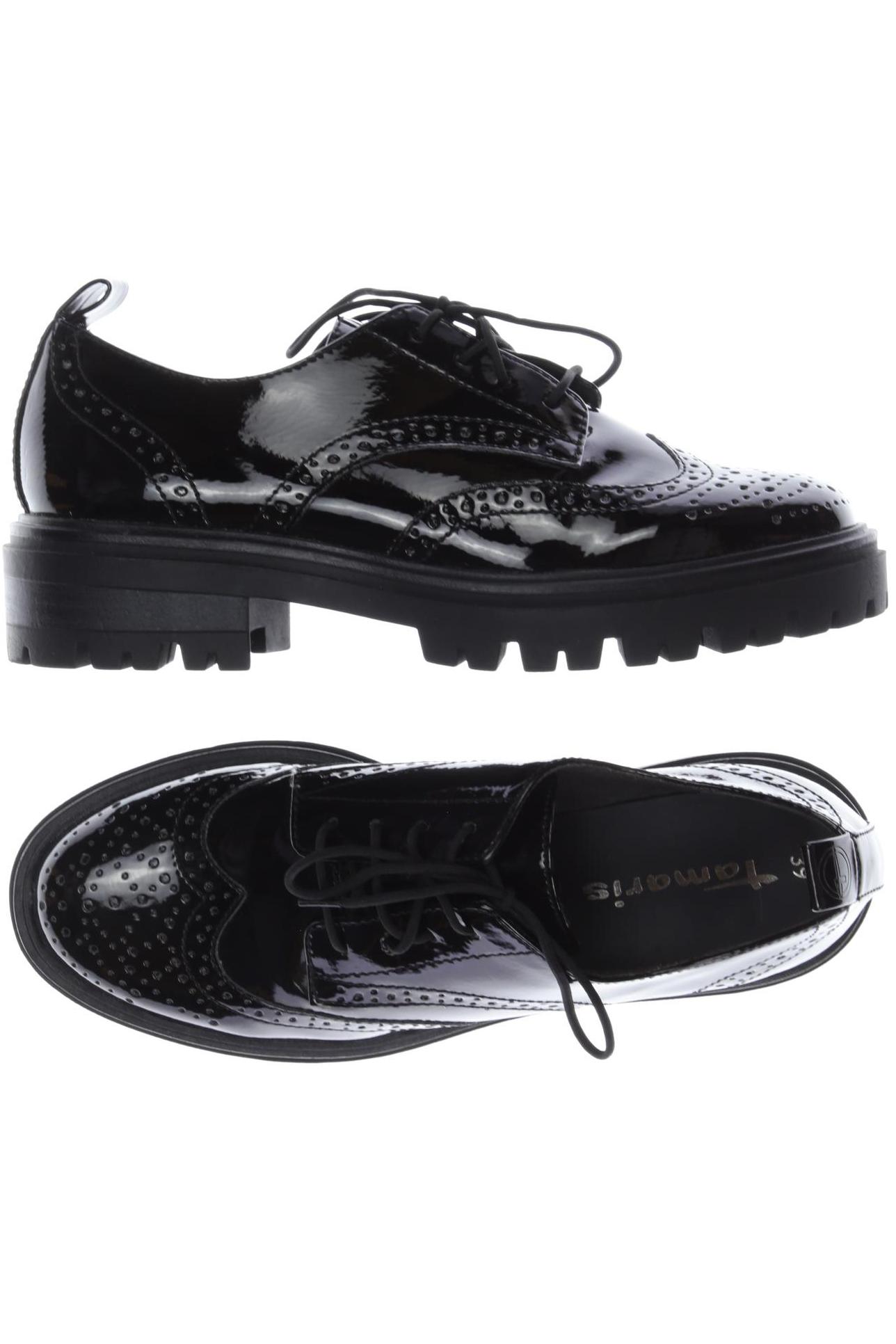 

Tamaris Damen Halbschuh, schwarz, Gr. 39