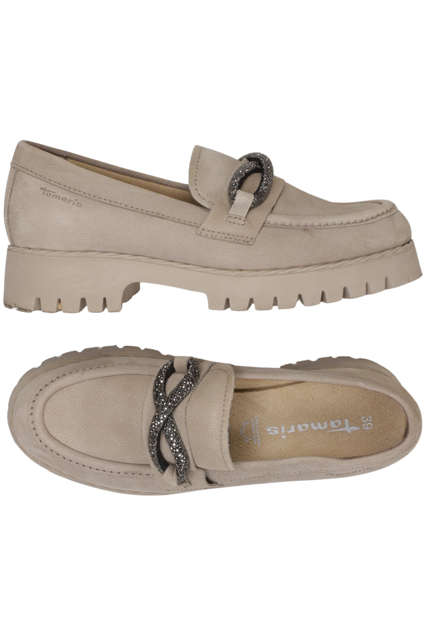 

Tamaris Damen Halbschuh, beige, Gr. 39