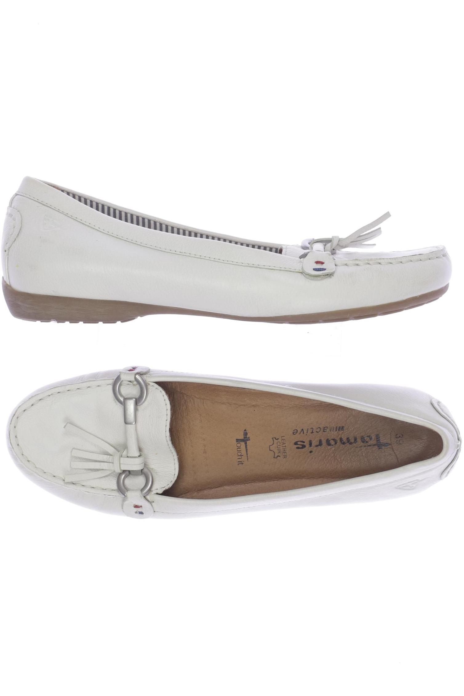 

Tamaris Damen Halbschuh, cremeweiß, Gr. 39