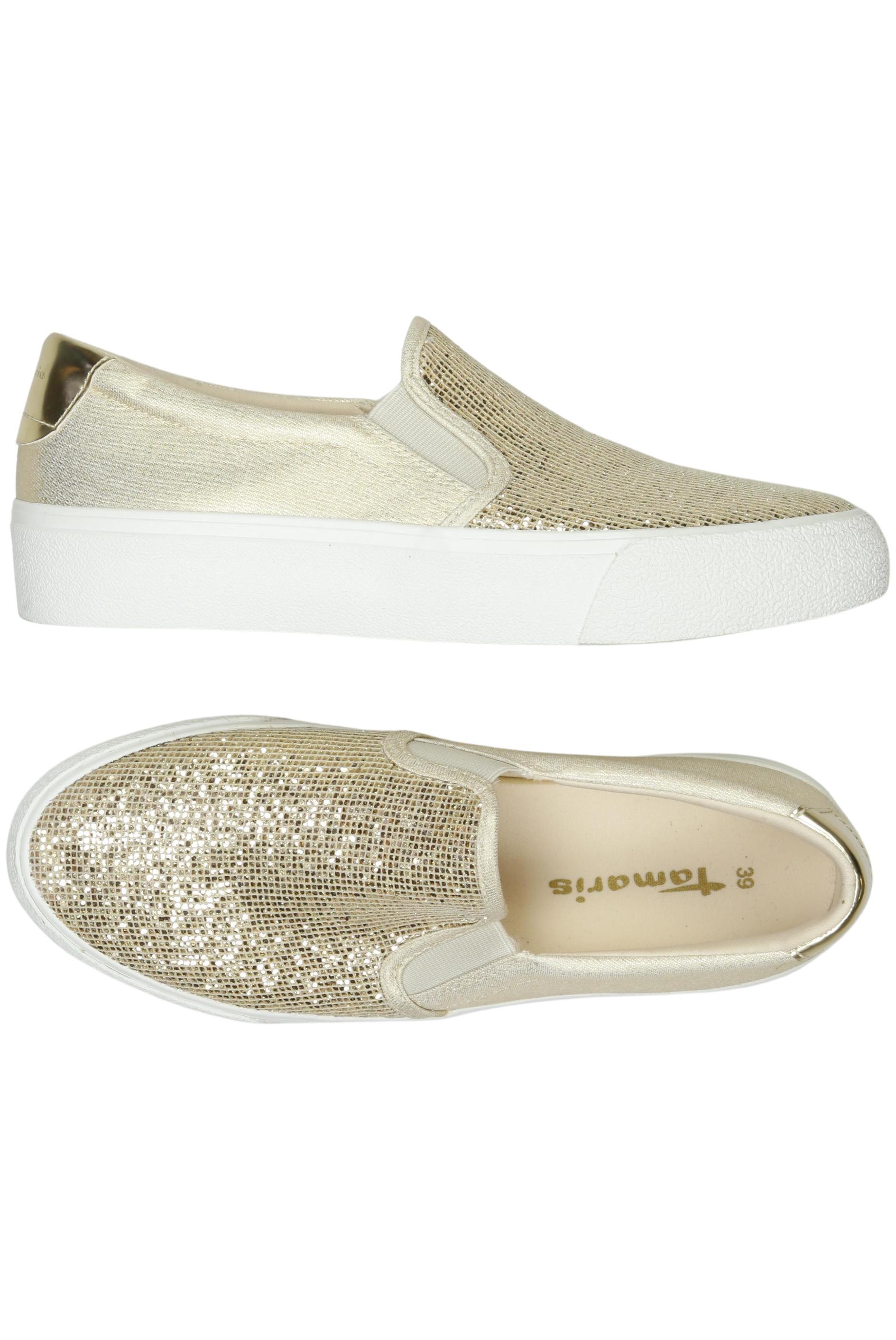 

Tamaris Damen Halbschuh, gold, Gr. 39