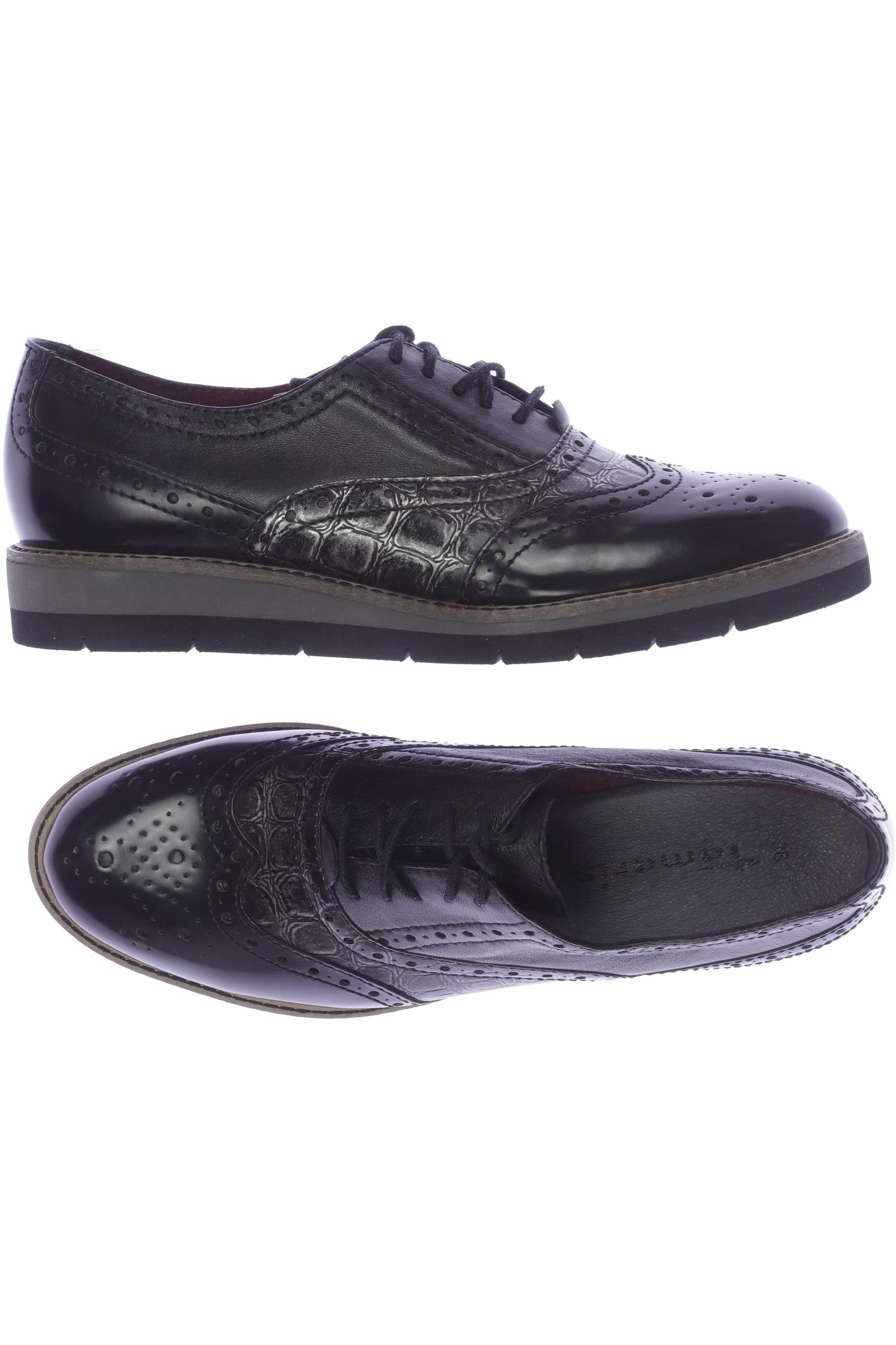 

Tamaris Damen Halbschuh, schwarz, Gr. 38