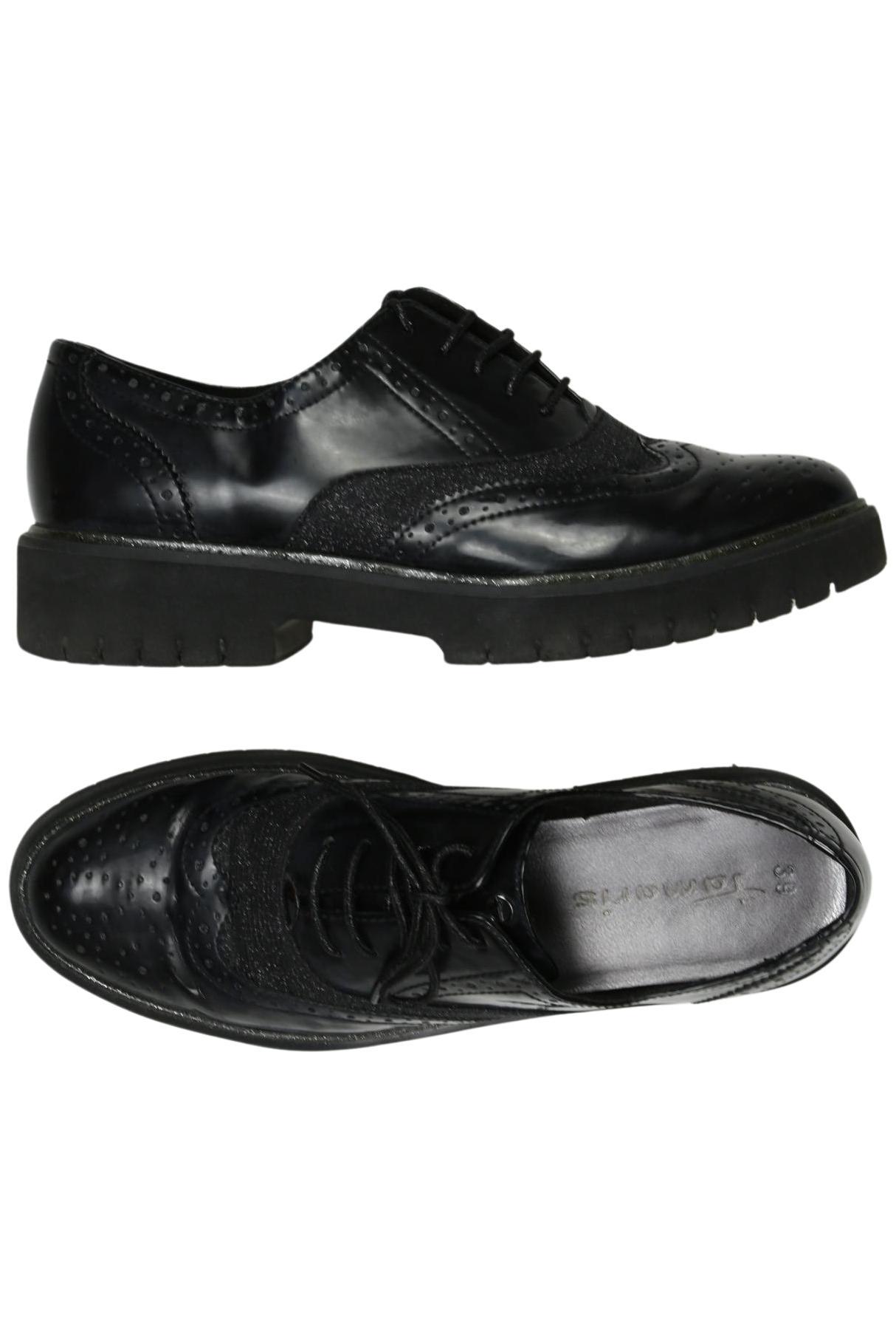 

Tamaris Damen Halbschuh, schwarz, Gr. 39