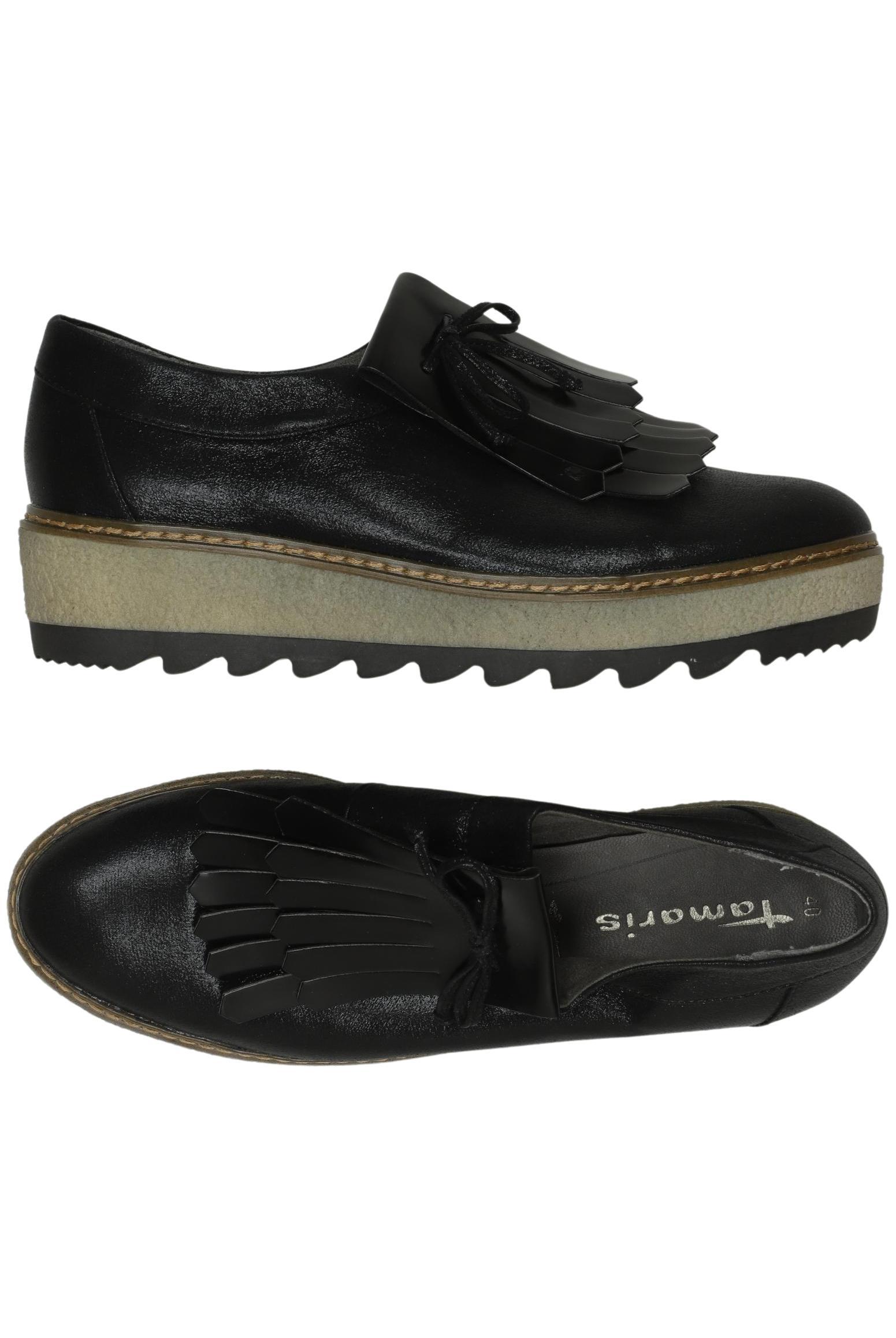 

Tamaris Damen Halbschuh, schwarz, Gr. 40