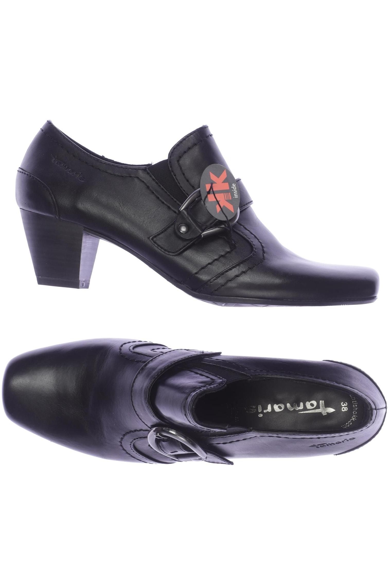 

Tamaris Damen Halbschuh, schwarz, Gr. 38