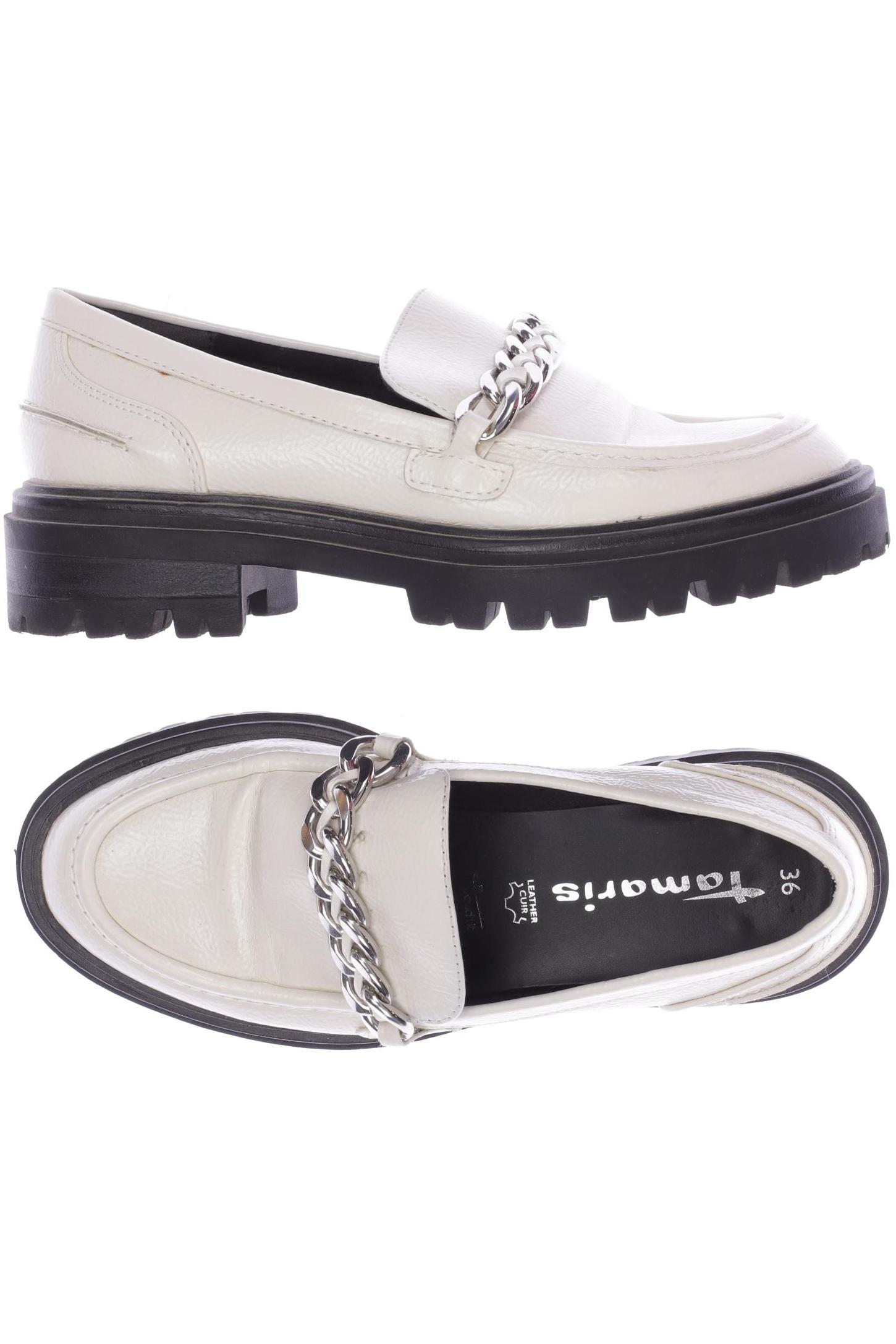 

Tamaris Damen Halbschuh, cremeweiß