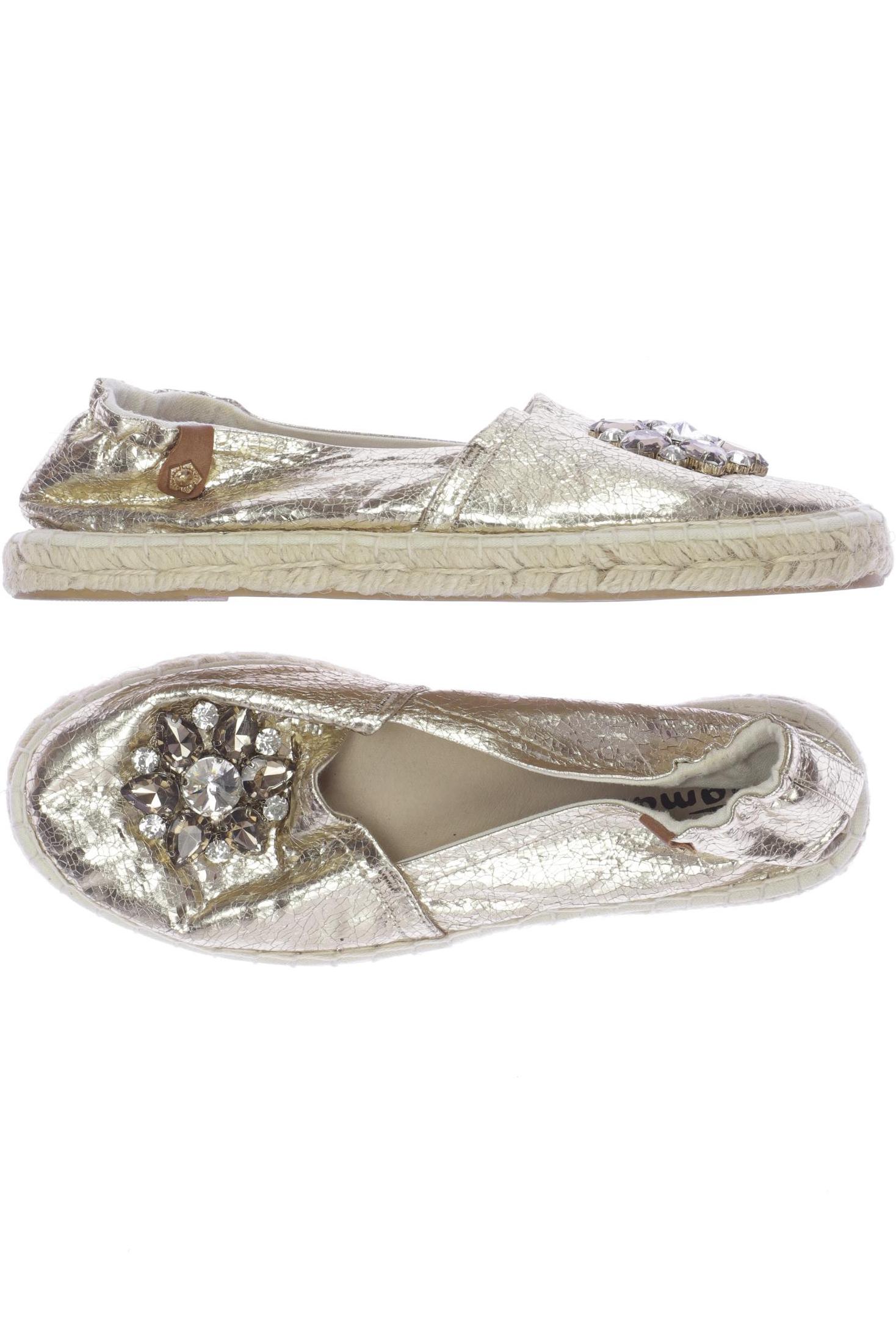 

Tamaris Damen Halbschuh, gold, Gr. 39