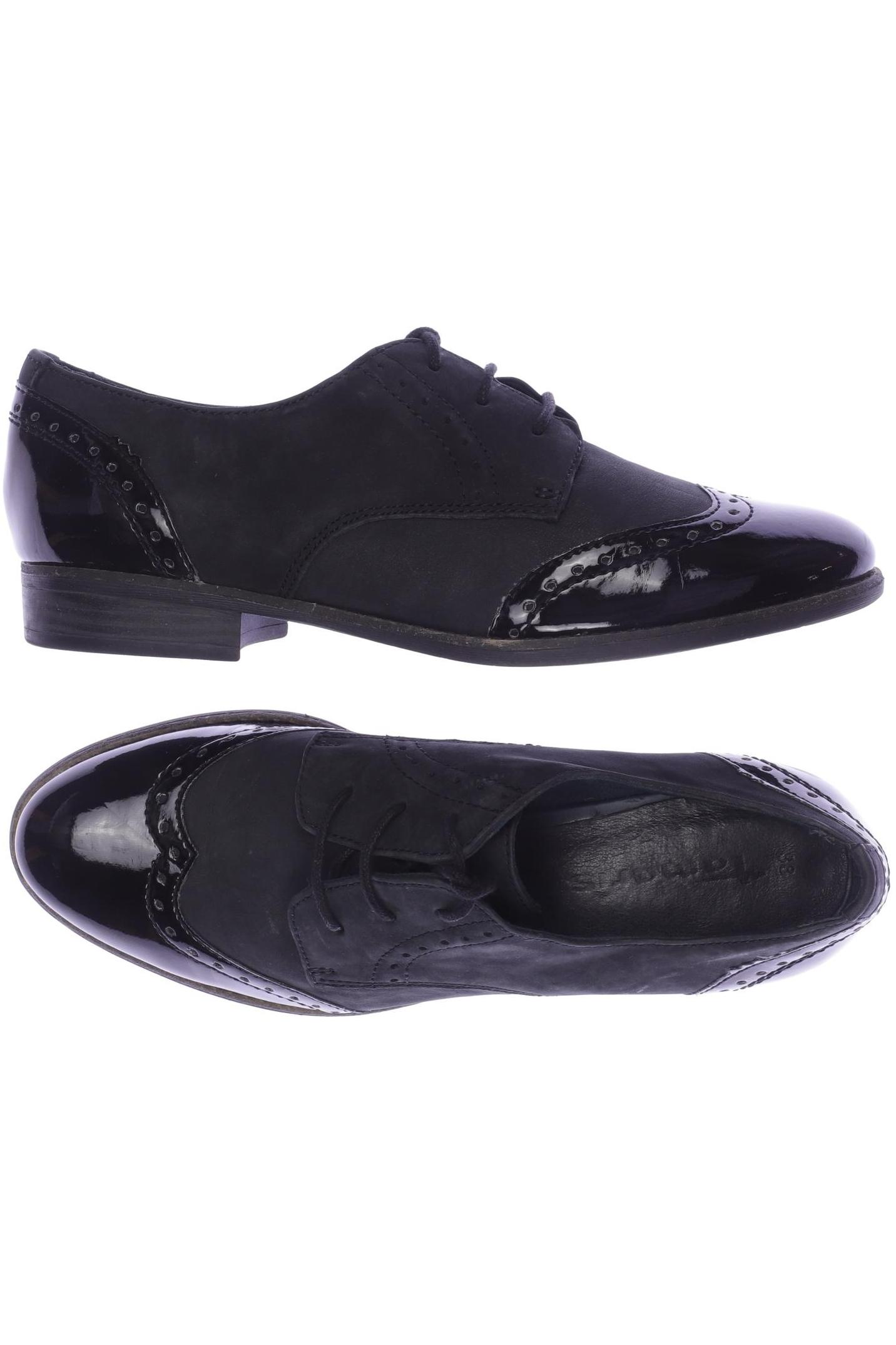 

Tamaris Damen Halbschuh, schwarz, Gr. 38
