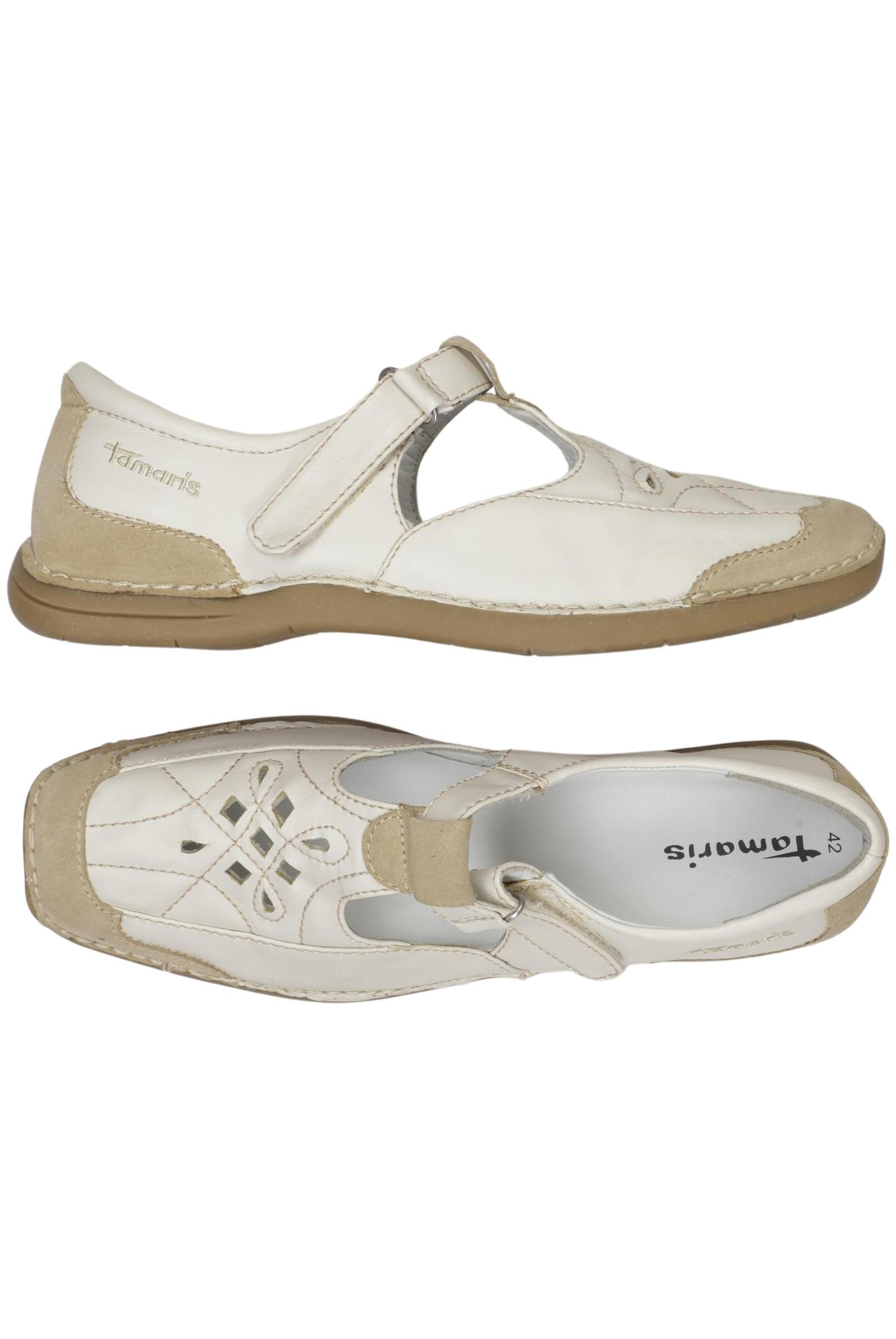 

Tamaris Damen Halbschuh, cremeweiß, Gr. 42