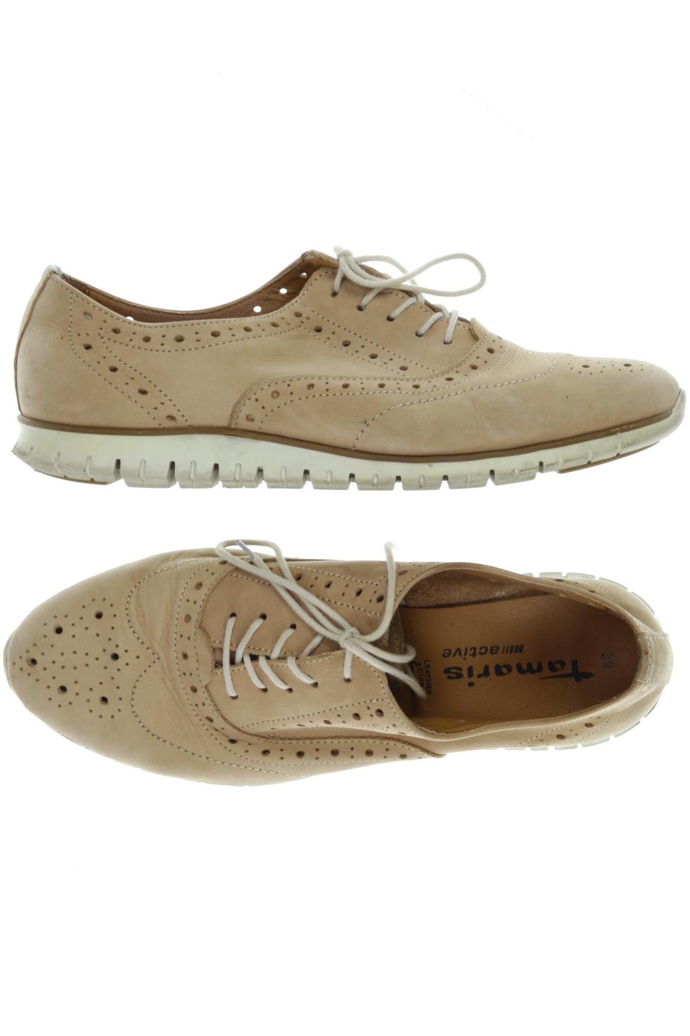 

Tamaris Damen Halbschuh, beige, Gr. 39