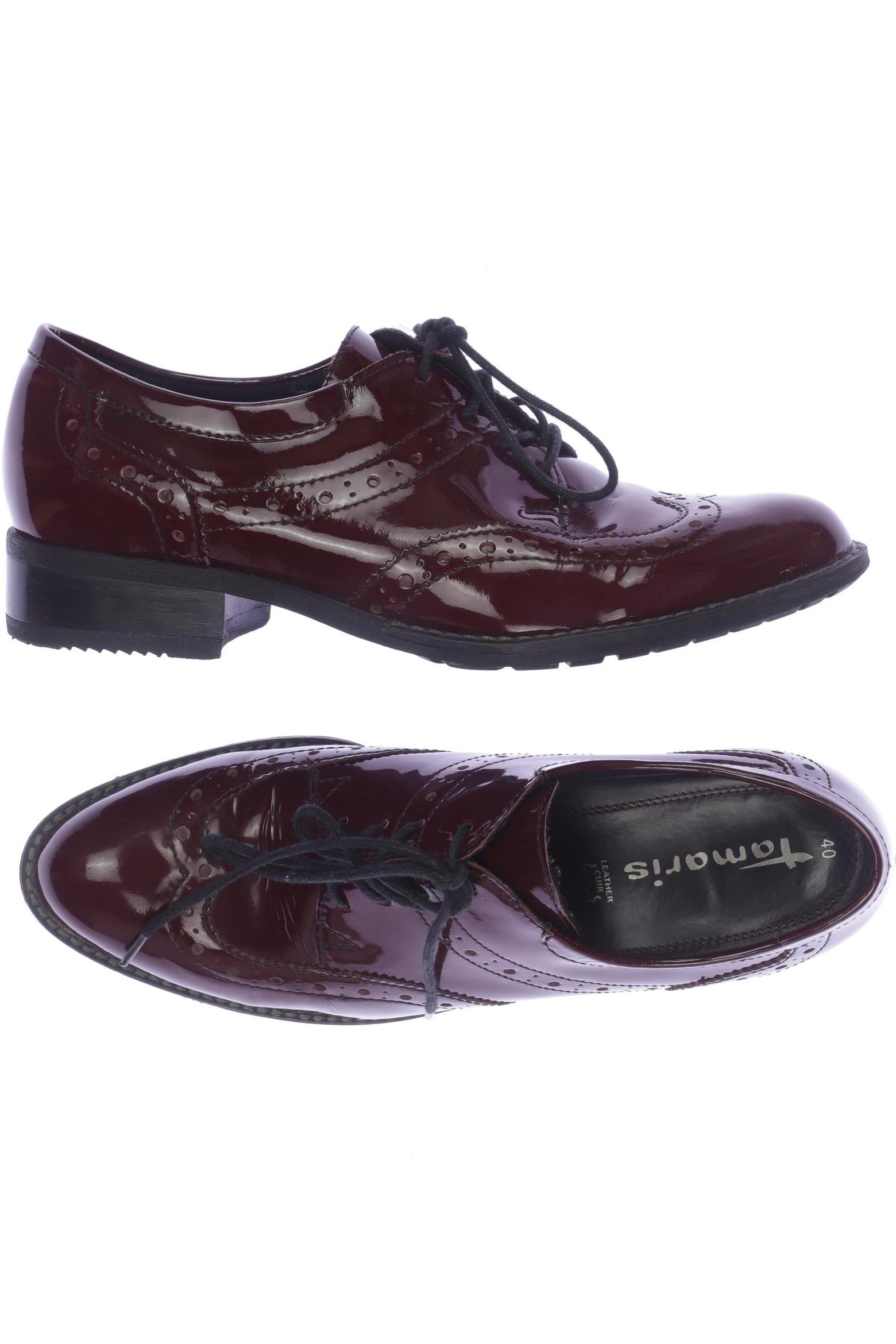 

Tamaris Damen Halbschuh, bordeaux, Gr. 40