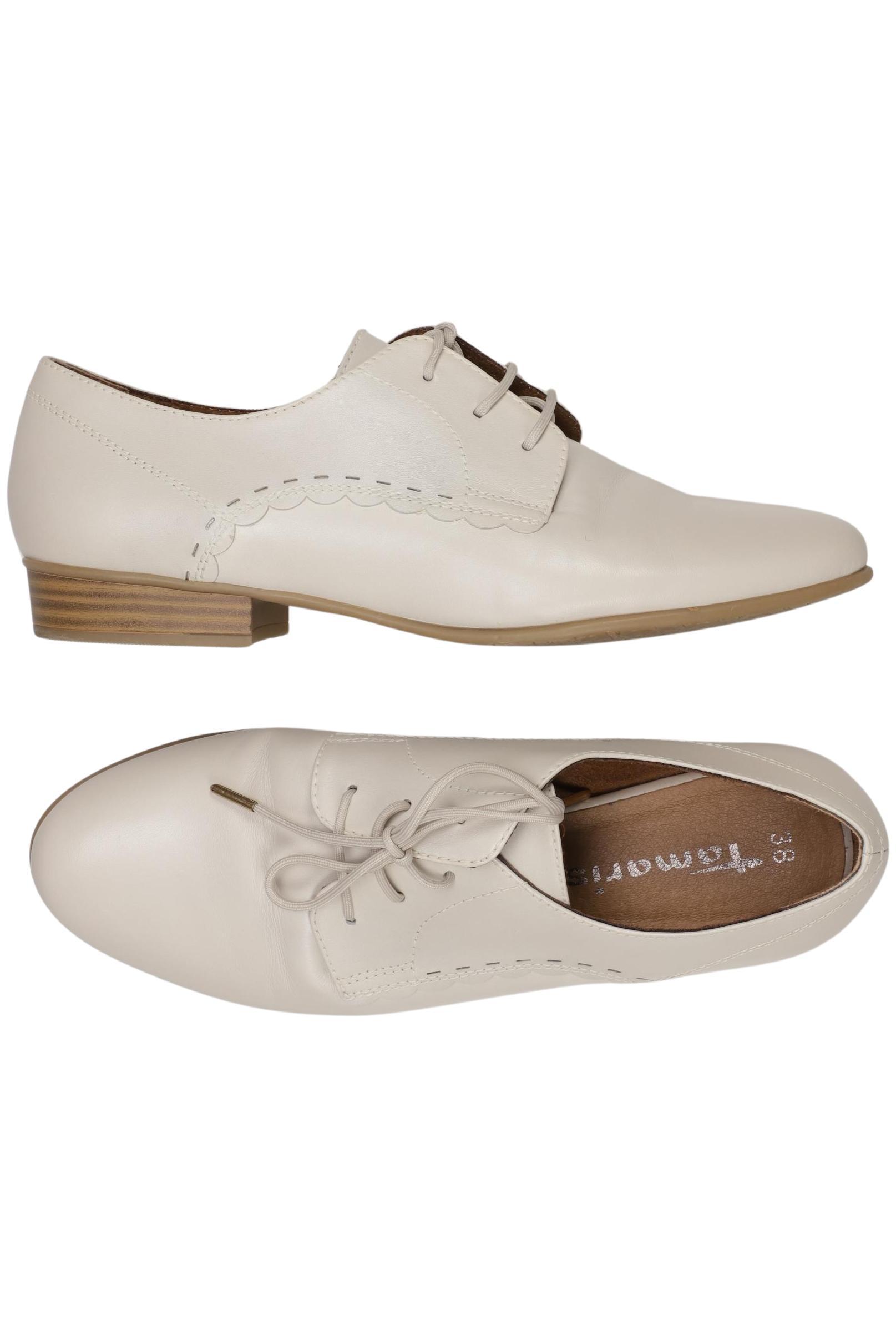 

Tamaris Damen Halbschuh, cremeweiß, Gr. 38