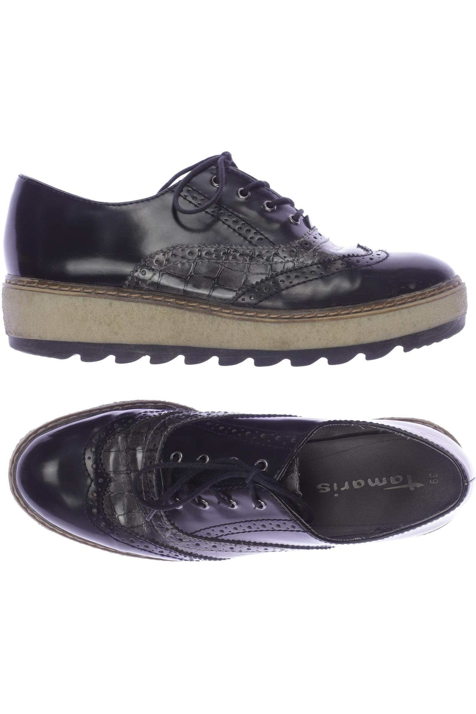 

Tamaris Damen Halbschuh, schwarz, Gr. 39