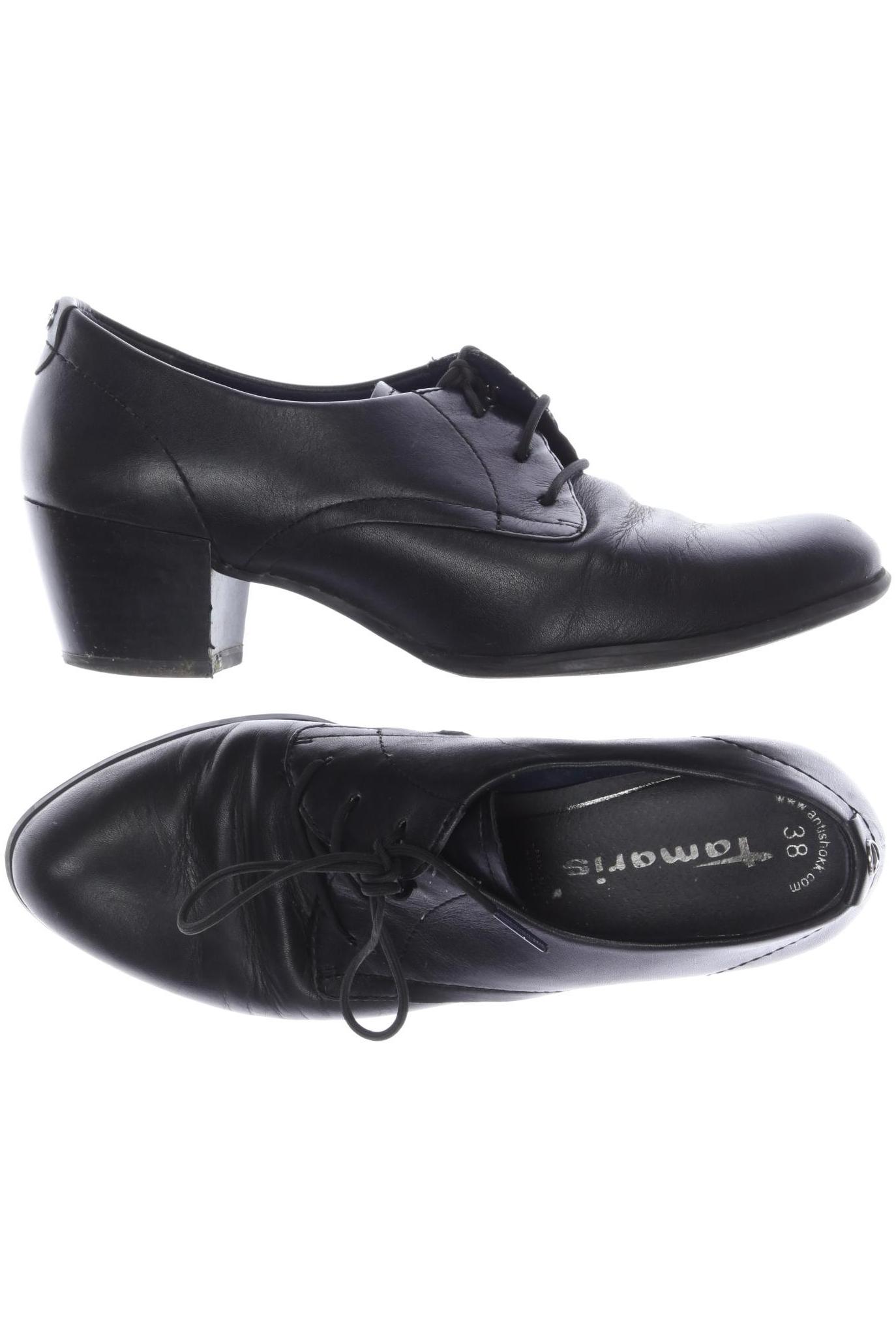 

Tamaris Damen Halbschuh, schwarz, Gr. 38