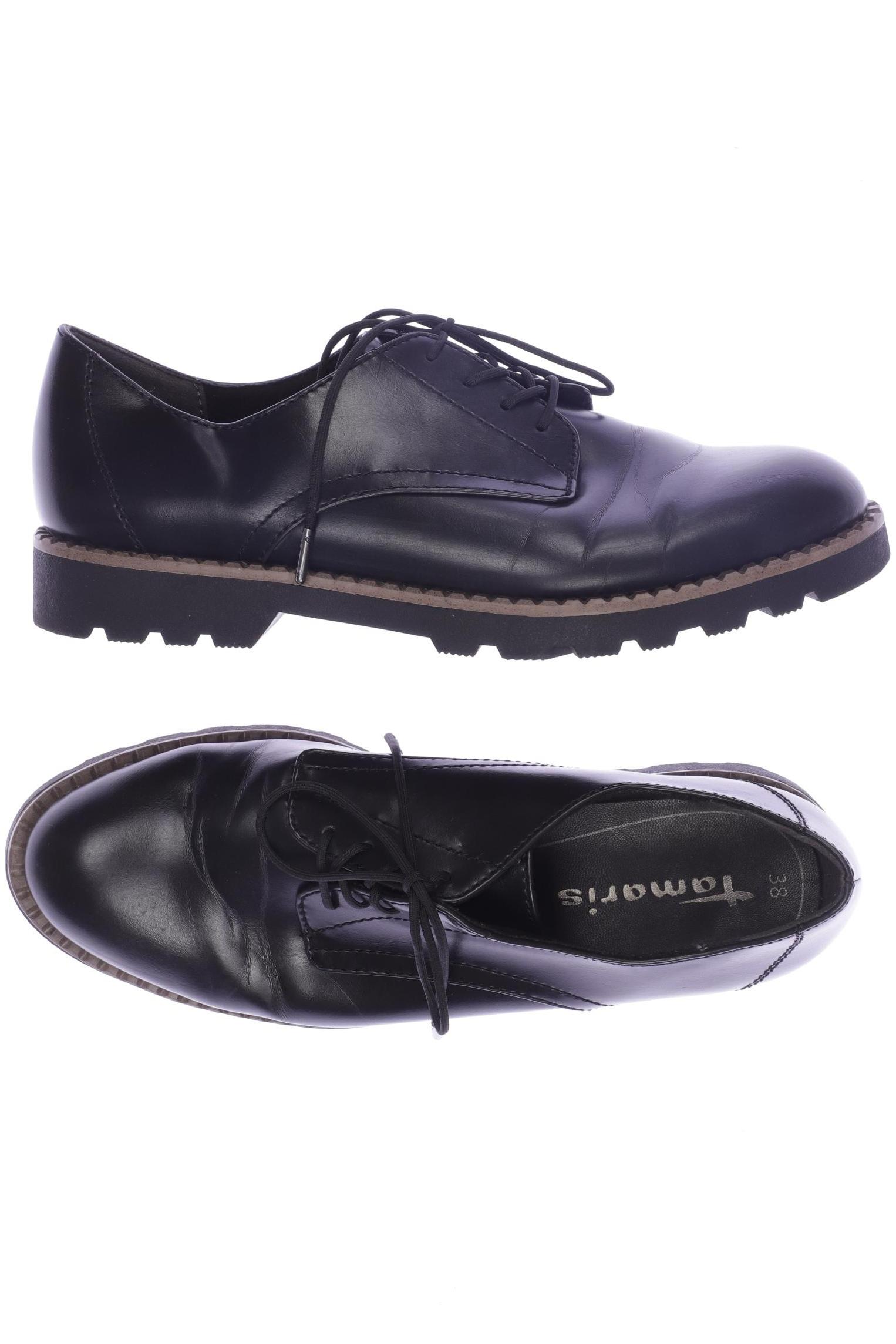 

Tamaris Damen Halbschuh, schwarz, Gr. 38