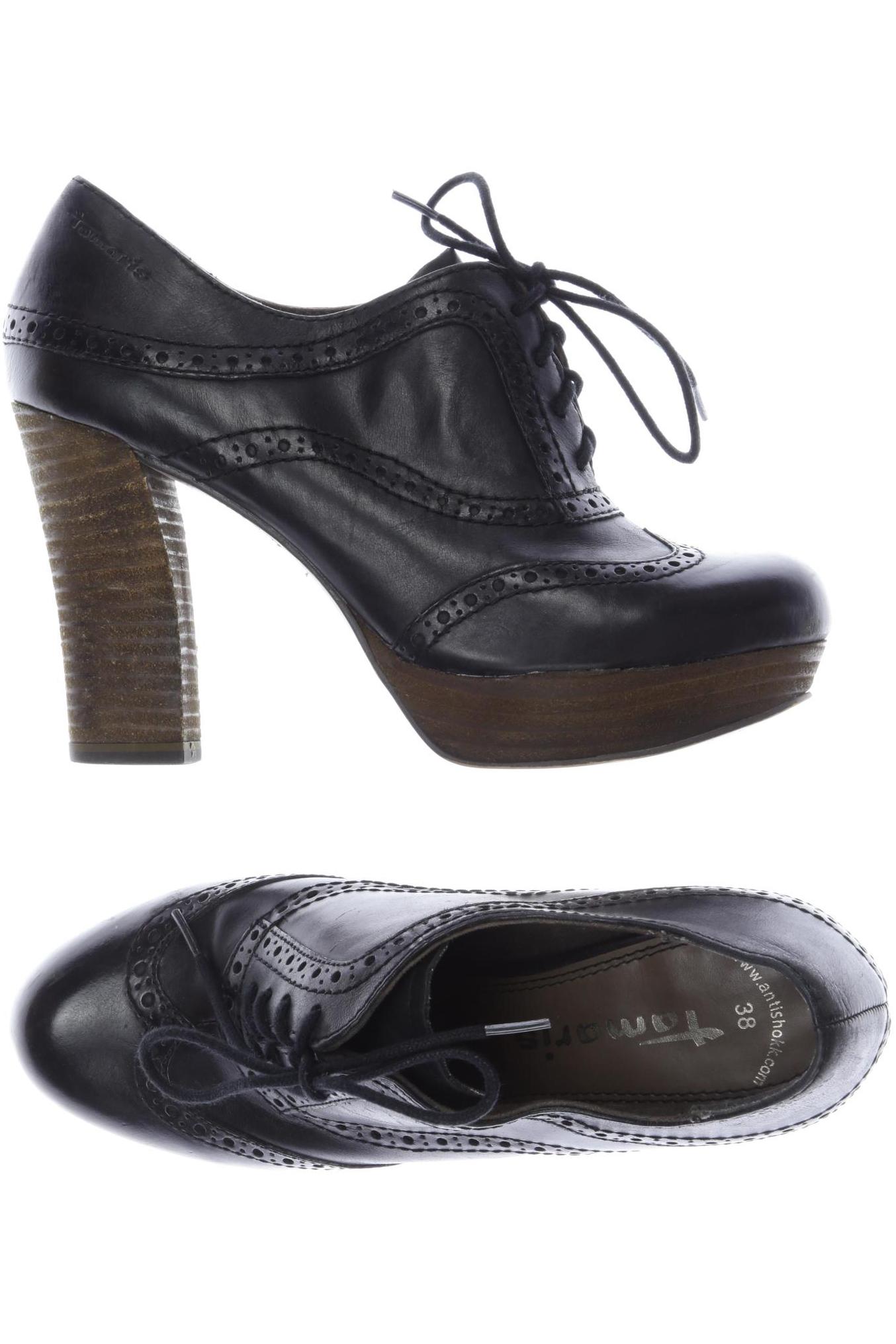 

Tamaris Damen Halbschuh, schwarz, Gr. 38
