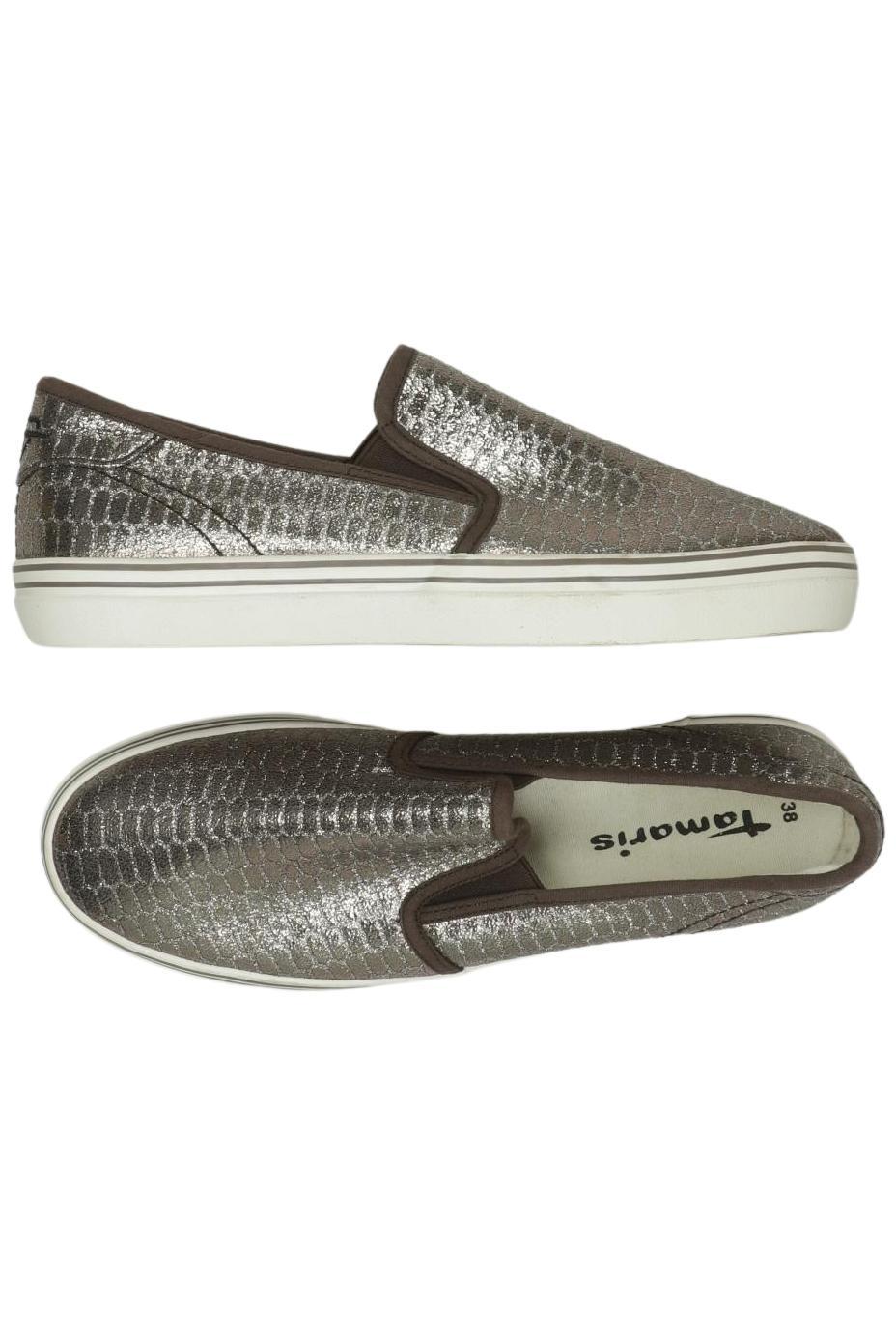 

Tamaris Damen Halbschuh, silber, Gr. 38