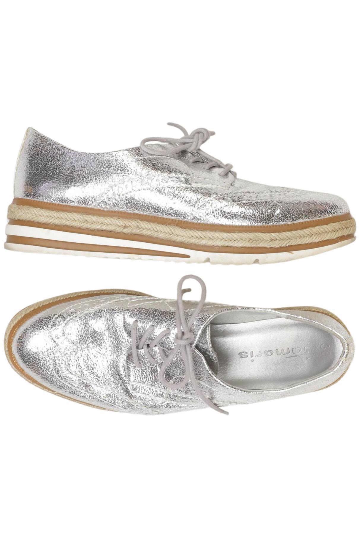 

Tamaris Damen Halbschuh, silber, Gr. 38