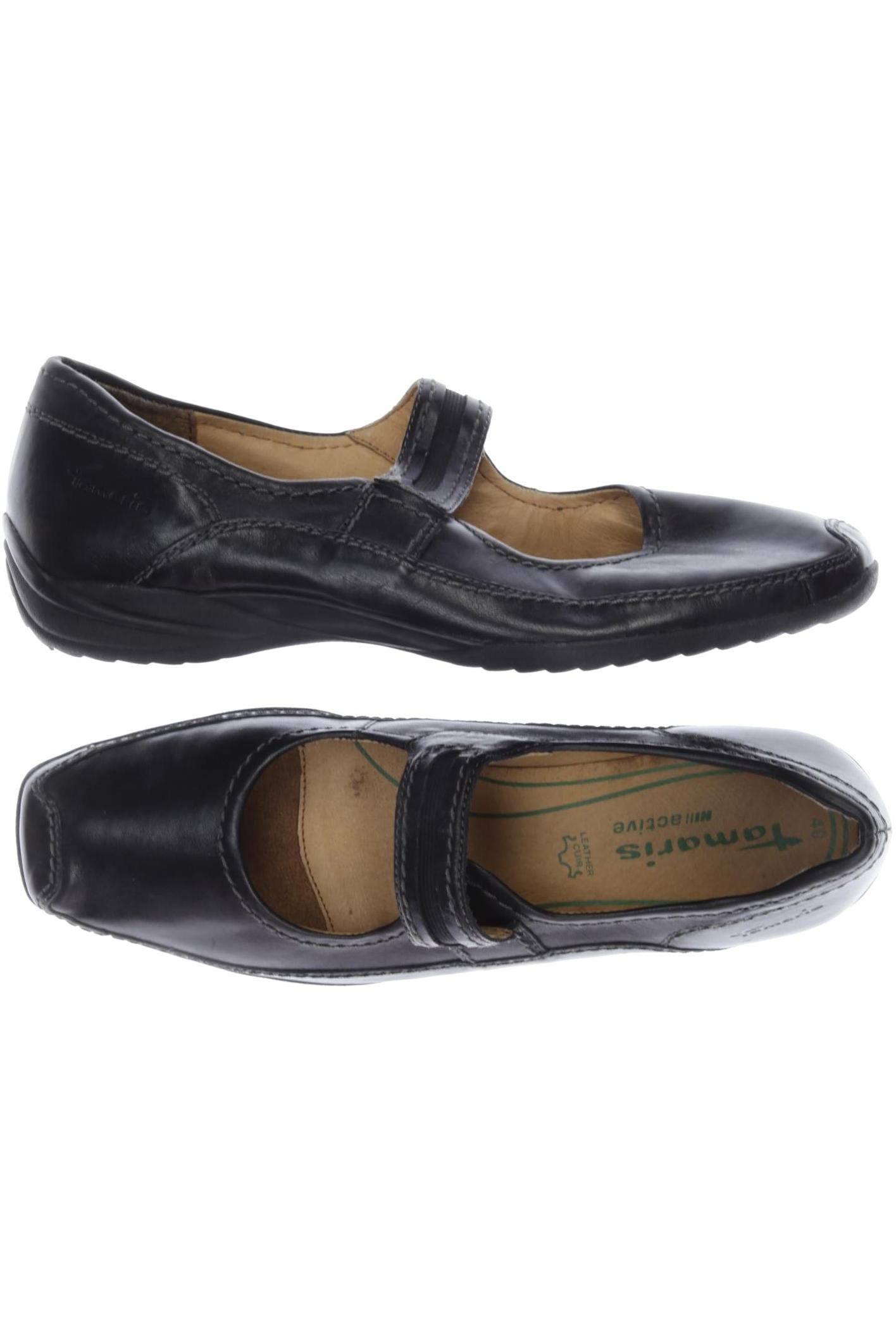

Tamaris Damen Halbschuh, schwarz, Gr. 40
