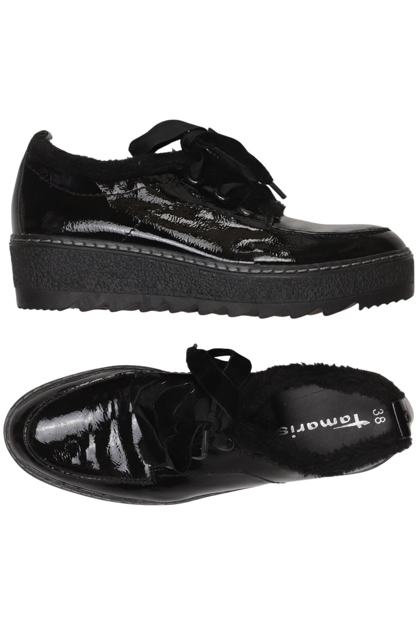 

Tamaris Damen Halbschuh, schwarz, Gr. 38
