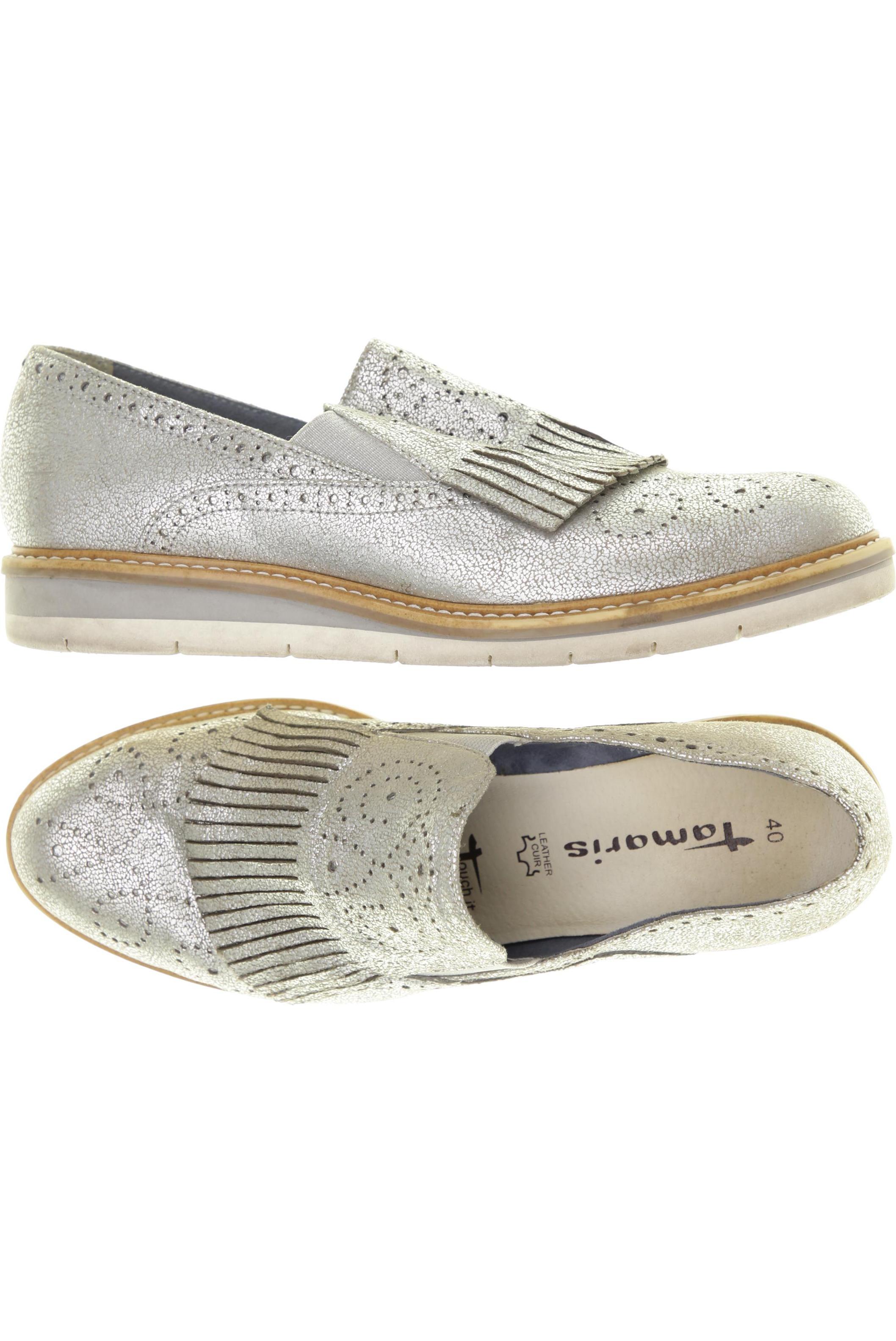 

Tamaris Damen Halbschuh, silber, Gr. 40