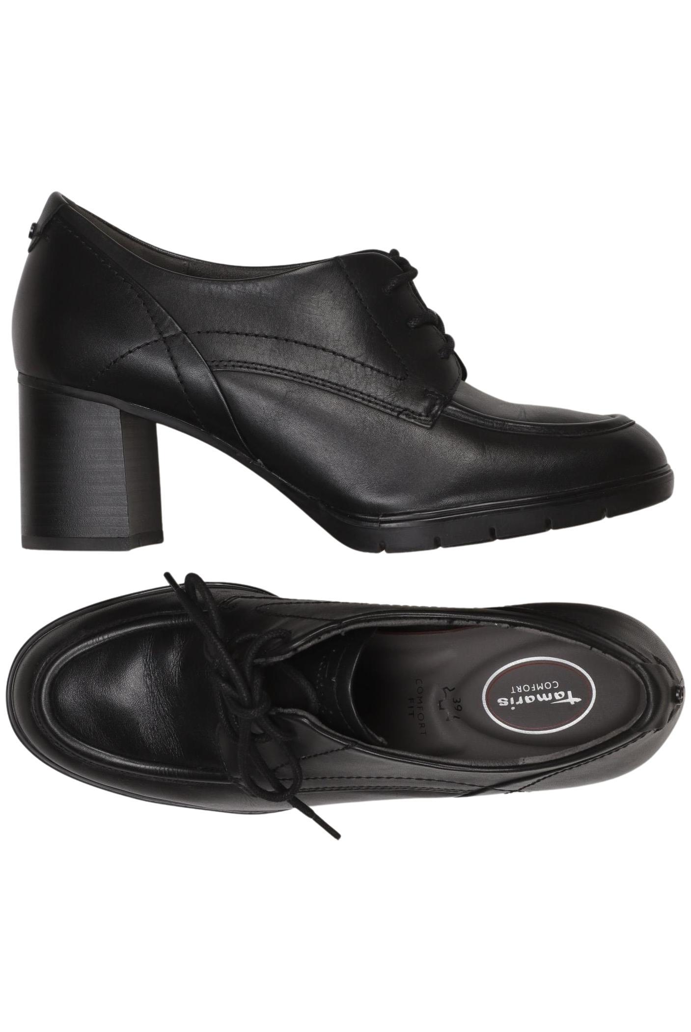 

Tamaris Damen Halbschuh, schwarz, Gr. 39