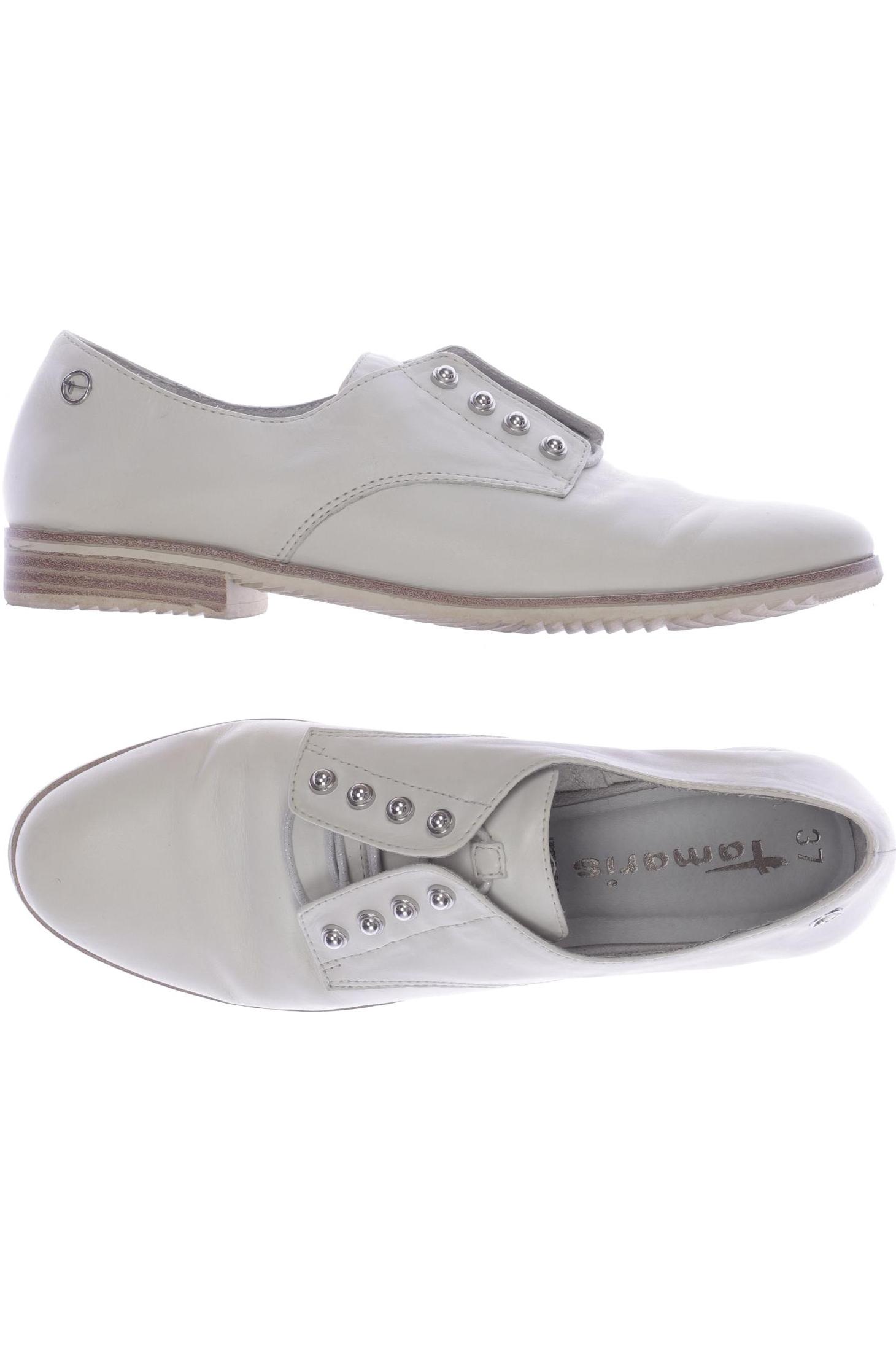 

Tamaris Damen Halbschuh, cremeweiß