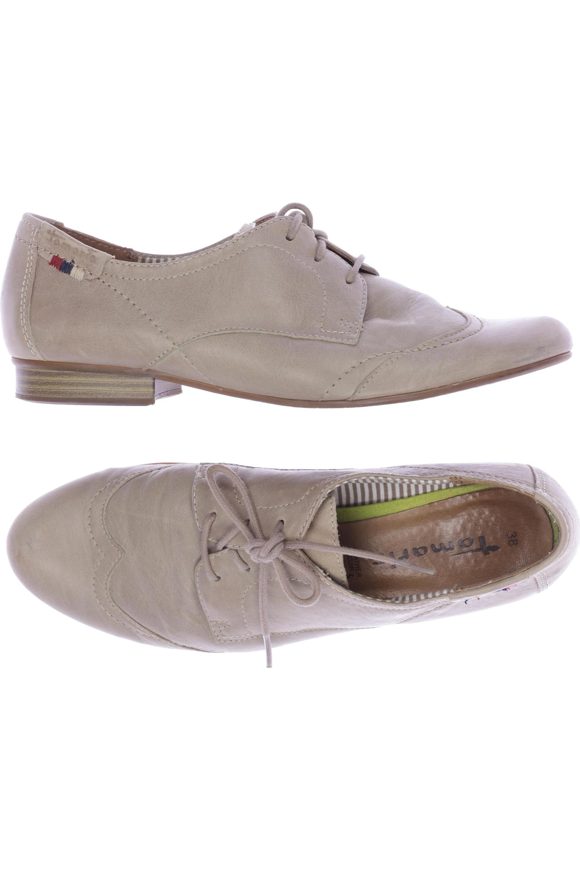 

Tamaris Damen Halbschuh, cremeweiß, Gr. 38