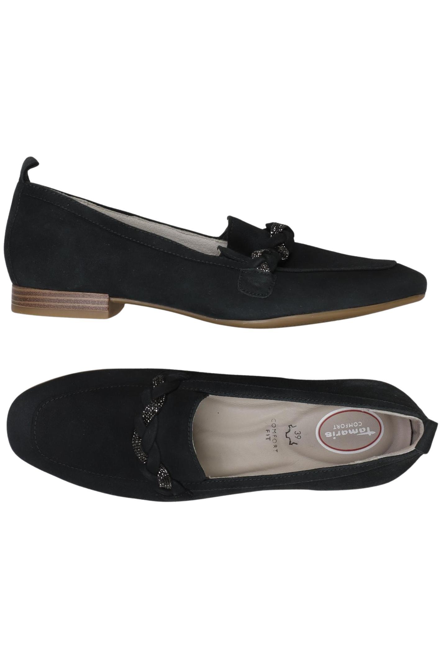 

Tamaris Damen Halbschuh, schwarz, Gr. 39