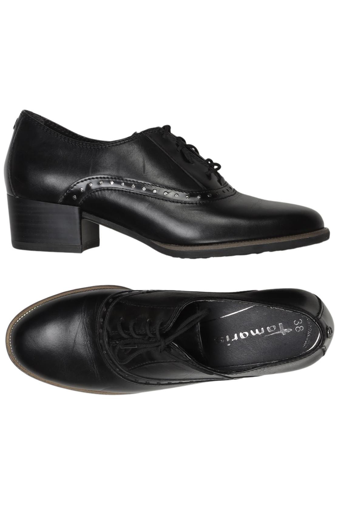 

Tamaris Damen Halbschuh, schwarz, Gr. 38